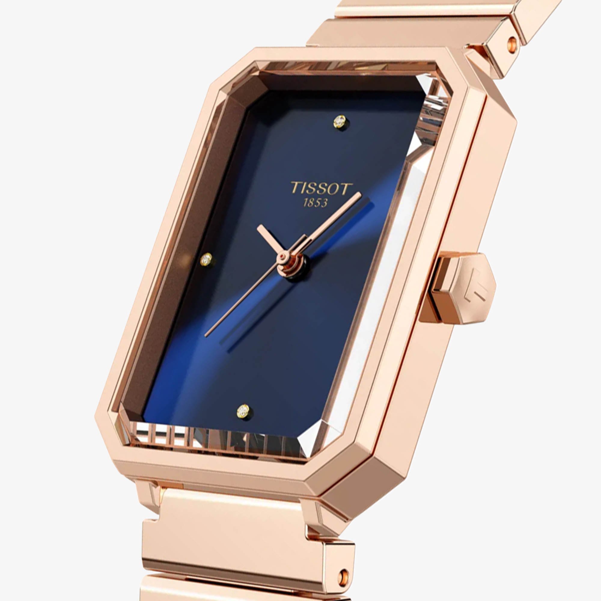 Elegancki Zegarek Tissot SRV z diamentami na tarczy