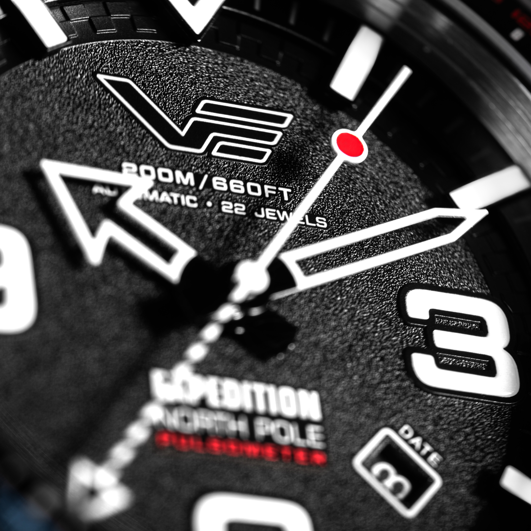 Tarcza w zegarku Vostok Europe Expedition North Pole Polar Legend YN55-597A729