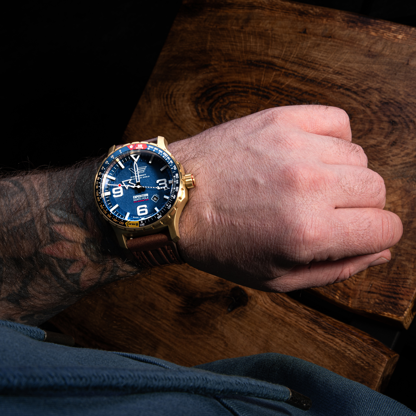 Zegarek Vostok Europe Expedition North Pole YN55-597B730 1 Polar Sun Automatic na nadgarstku 