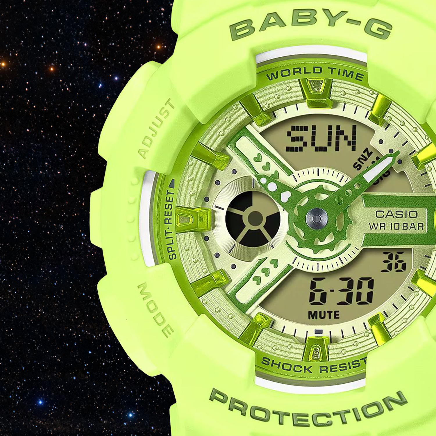 Funkcjonalny Baby-G Casio G-Shock x Star-Wars The Mandalorian and Grogu