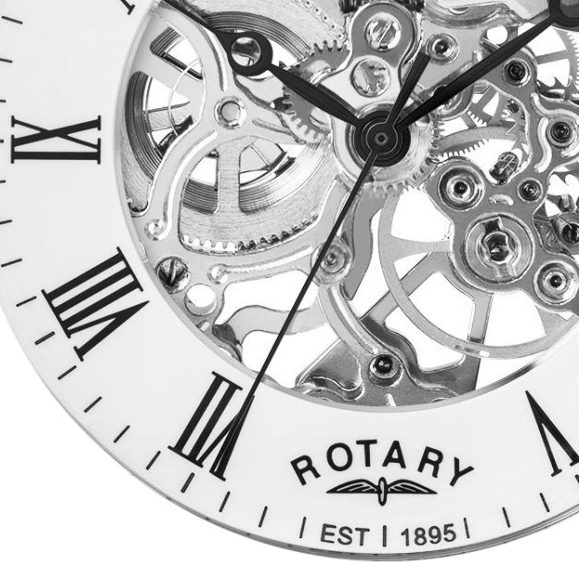 Klapka i stalowy łańcuszek zegarka kieszonkowego Rotary RP00726/01