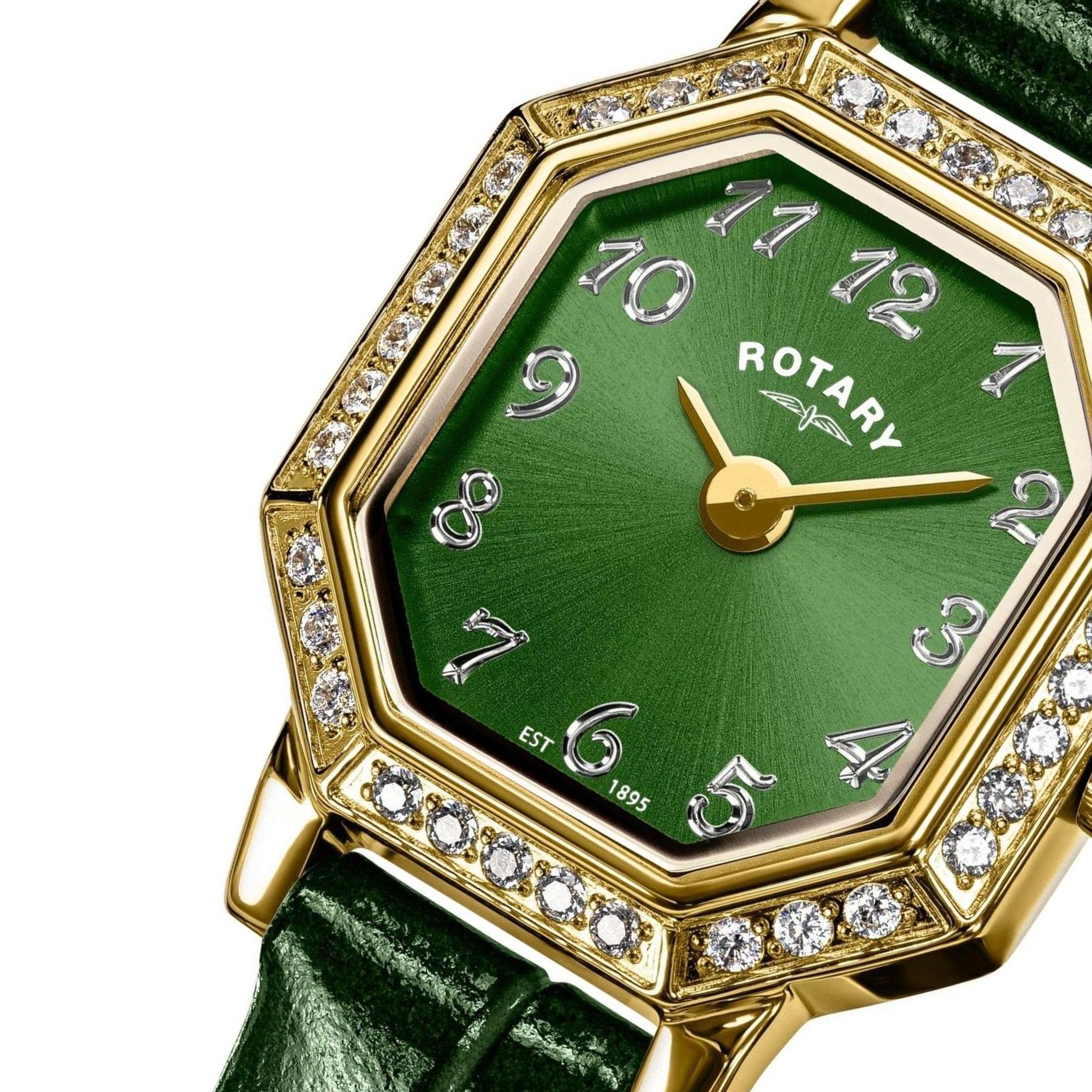 Kryształkowy bezel zegarka Rotary RLS10056/28