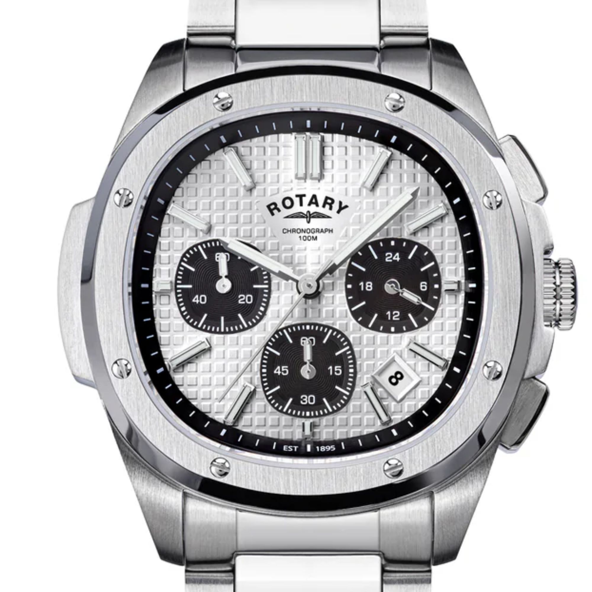 Liczniki chronografu zegarka Rotary Apex100 Chronograph RGB10031/07