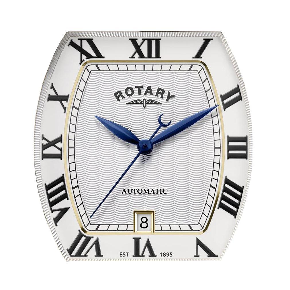 Niebieskie wskazówki Breguet zegarka Rotary 1895 Tonneau RGB10046/01