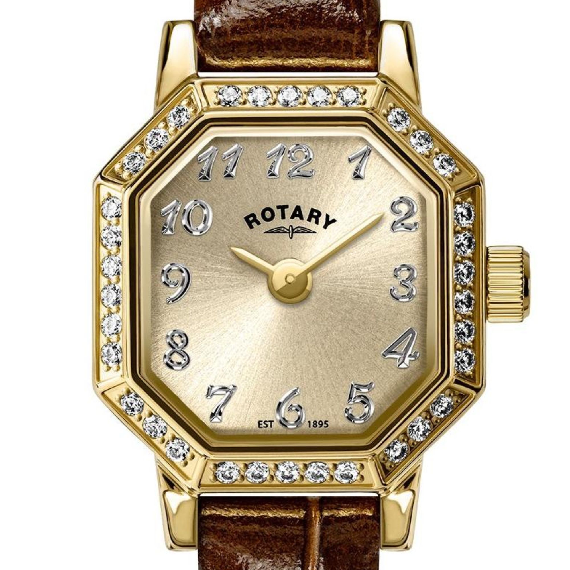 Ośmiokątna koperta zegarka Rotary RLS10056/03