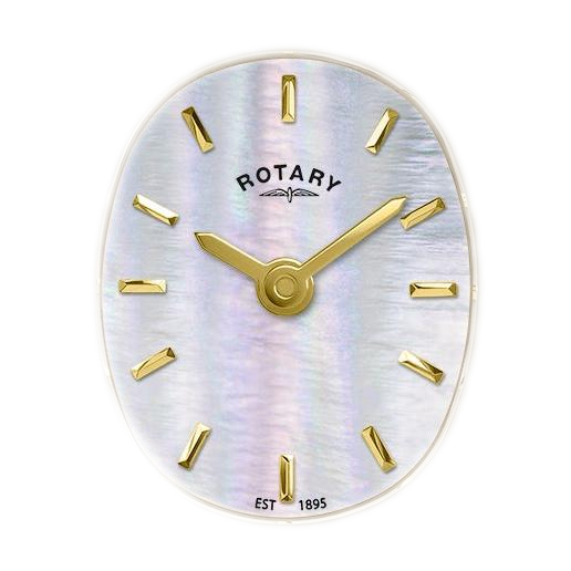 Owalna tarcza z masy perłowej zegarka Rotary RLB10049/41