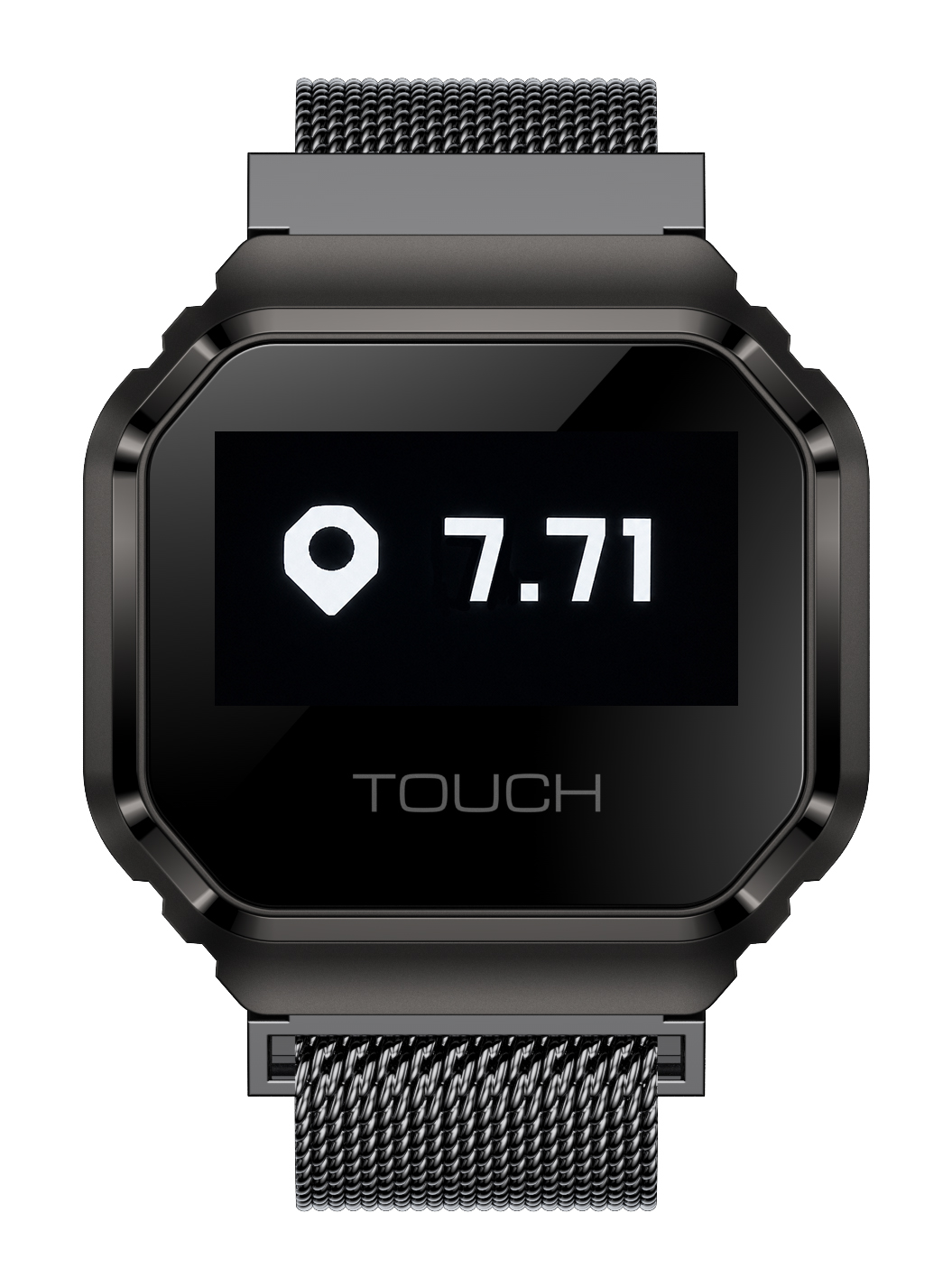 Pomiar dystansu w smartwatchu Enter Ring Czarnym