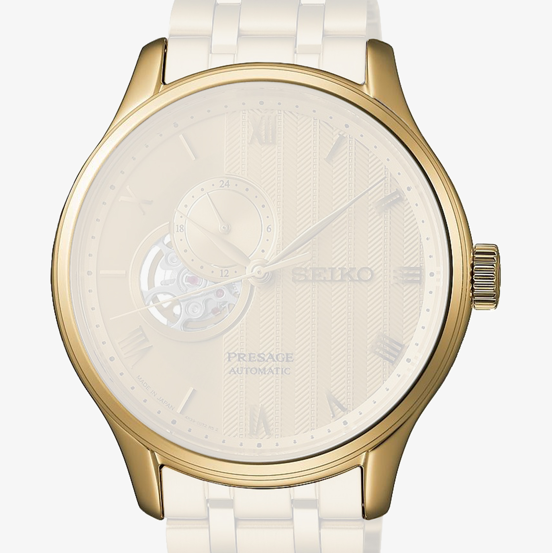 Pozłacana koperta Seiko Automatic Open Heart SSA468J1