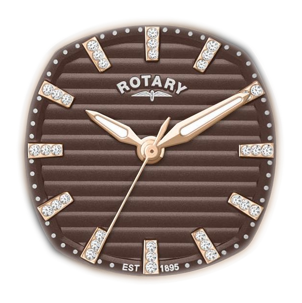Prążkowana tarcza zegarka Rotary RLB10020/16