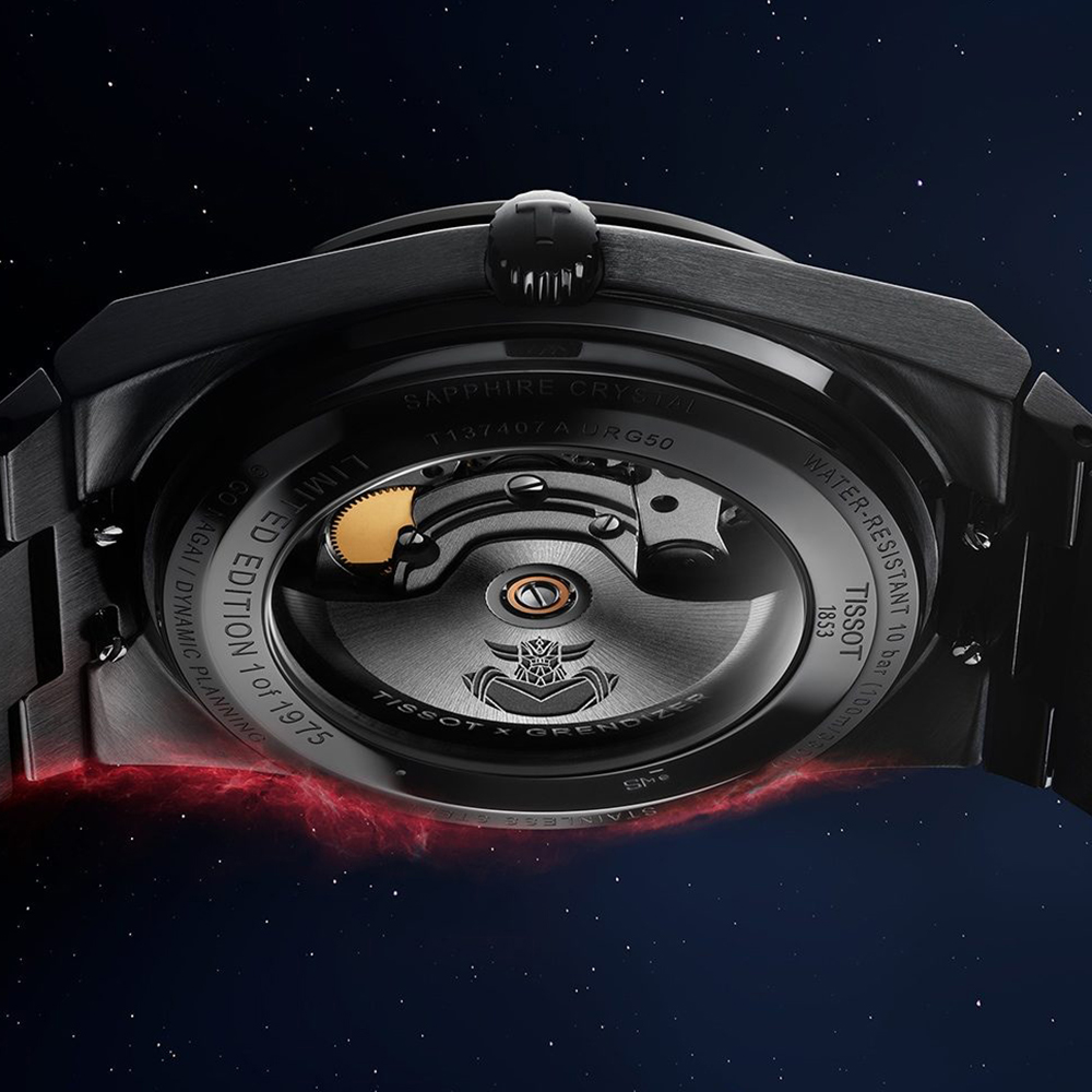 Przeszklony dekiel zegarka Tissot PRX UFO Robot Grendizer 50th Anniversary