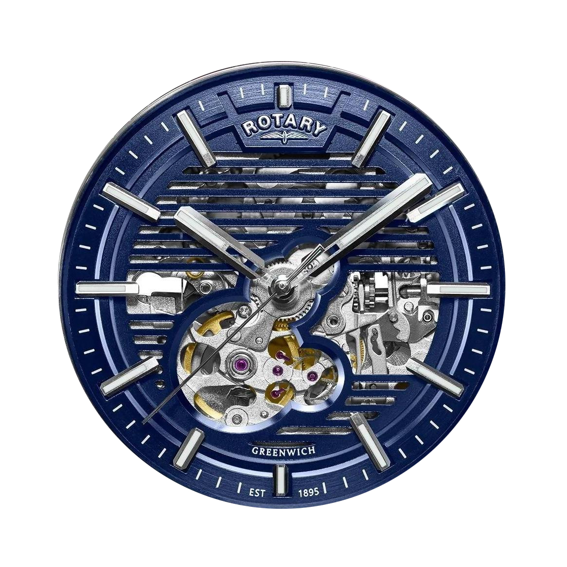 Semi-skeleton tarcza zegarka Rotary Greenwich GT1 RGS10077/05