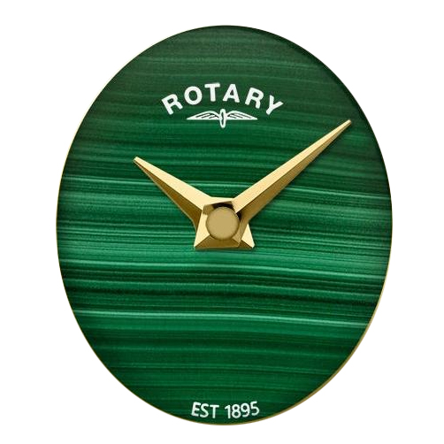 Słoje malachitu tarczy zegarka Rotary RLB10062/24