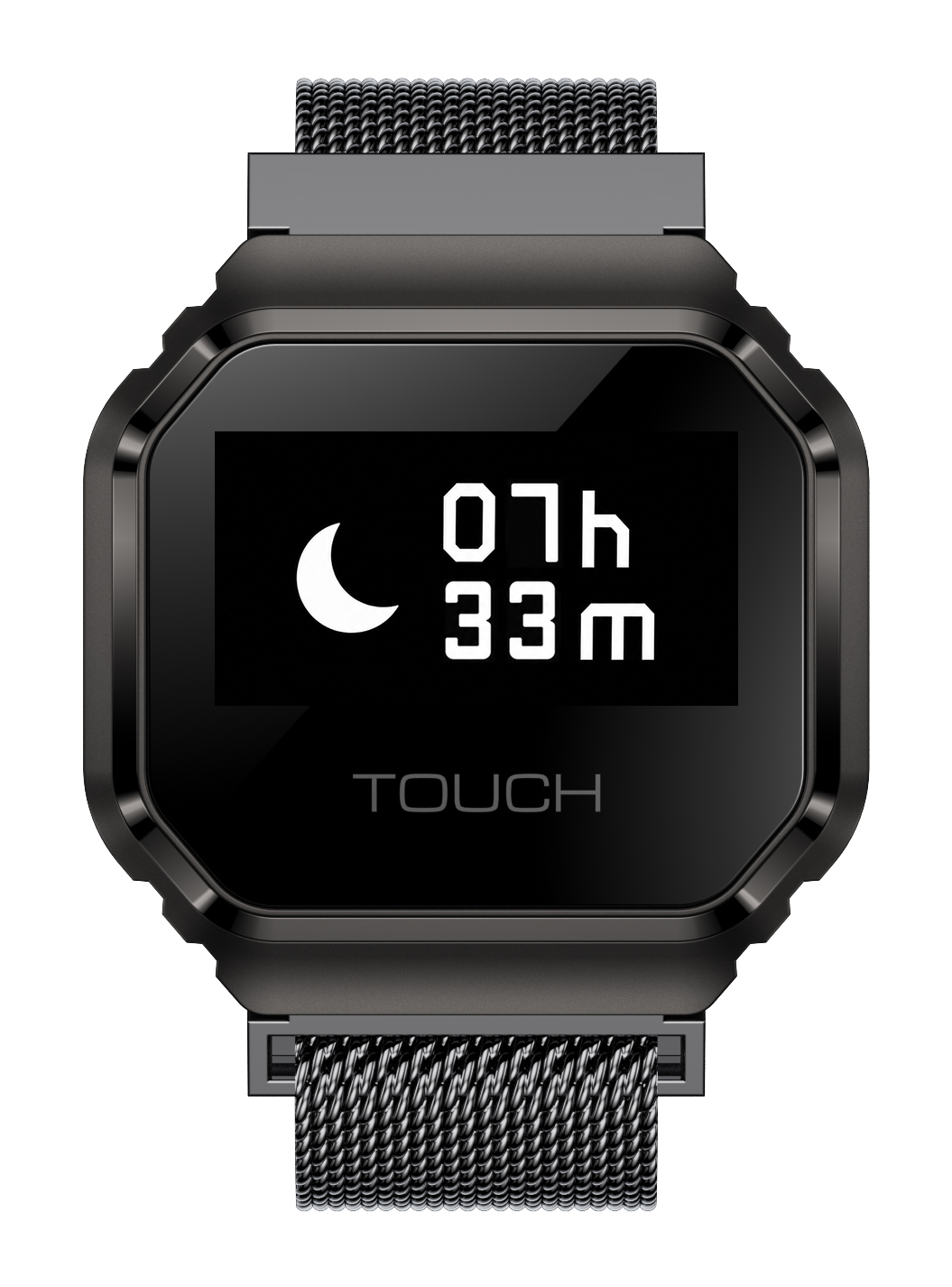 Smartwatch Enter Ring Czarny z monitorem snu