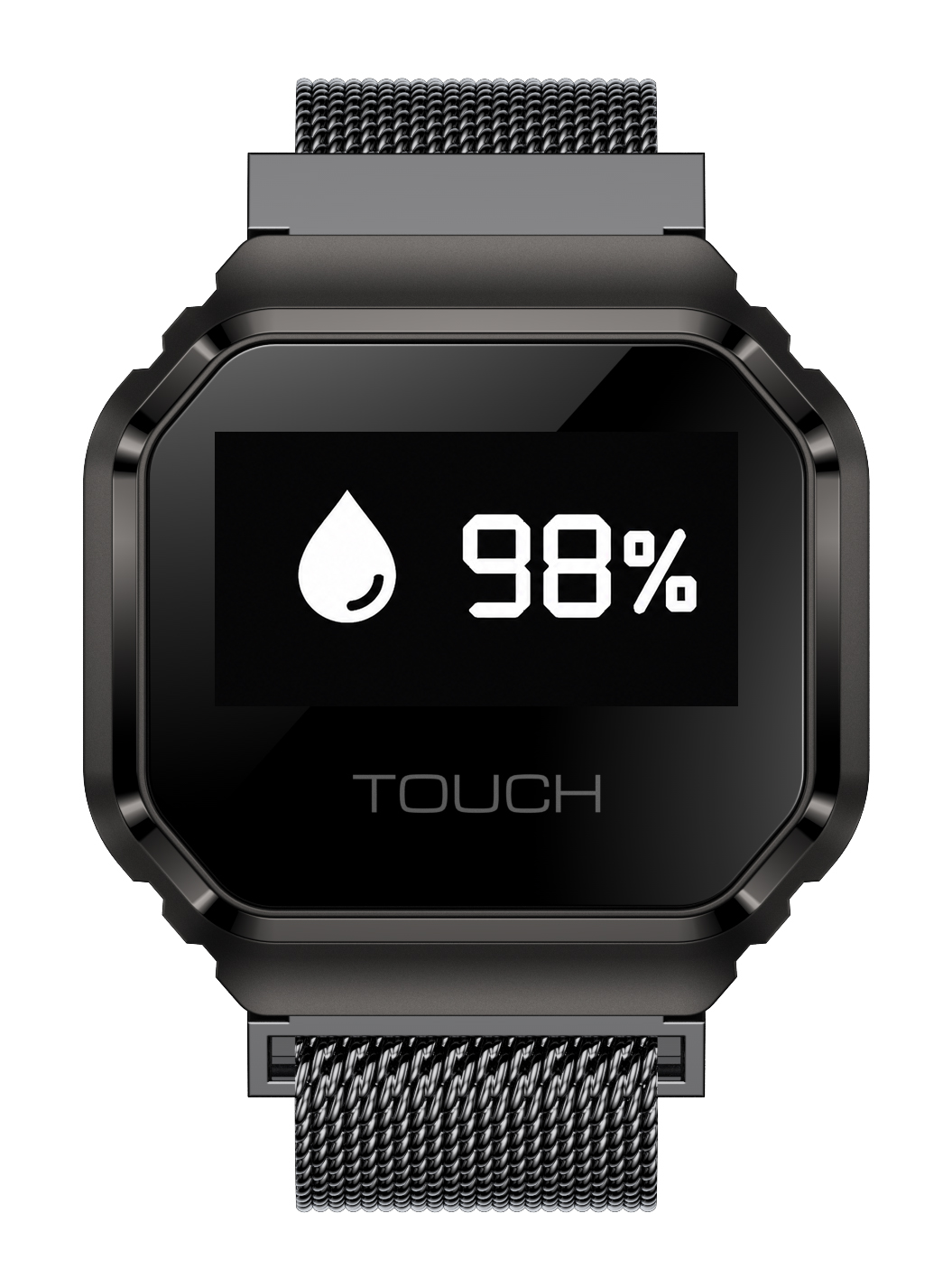 Smartwatch Enter Ring Czarny z monitorem tlenu we krwi