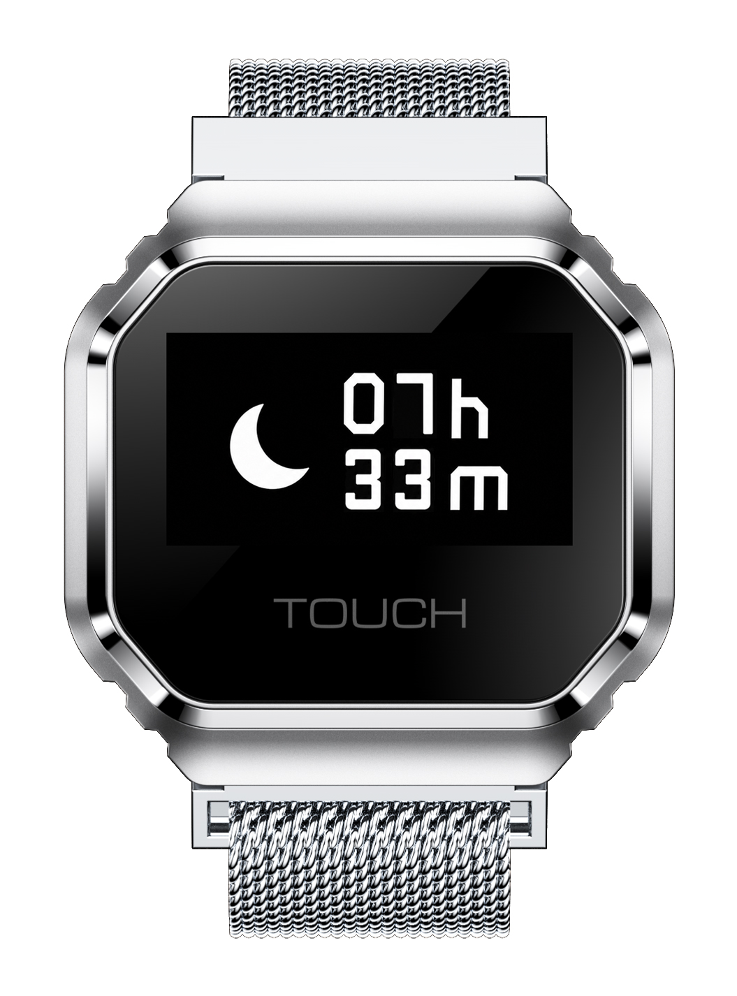 Smartwatch Enter Ring Srebrny z monitorem snu