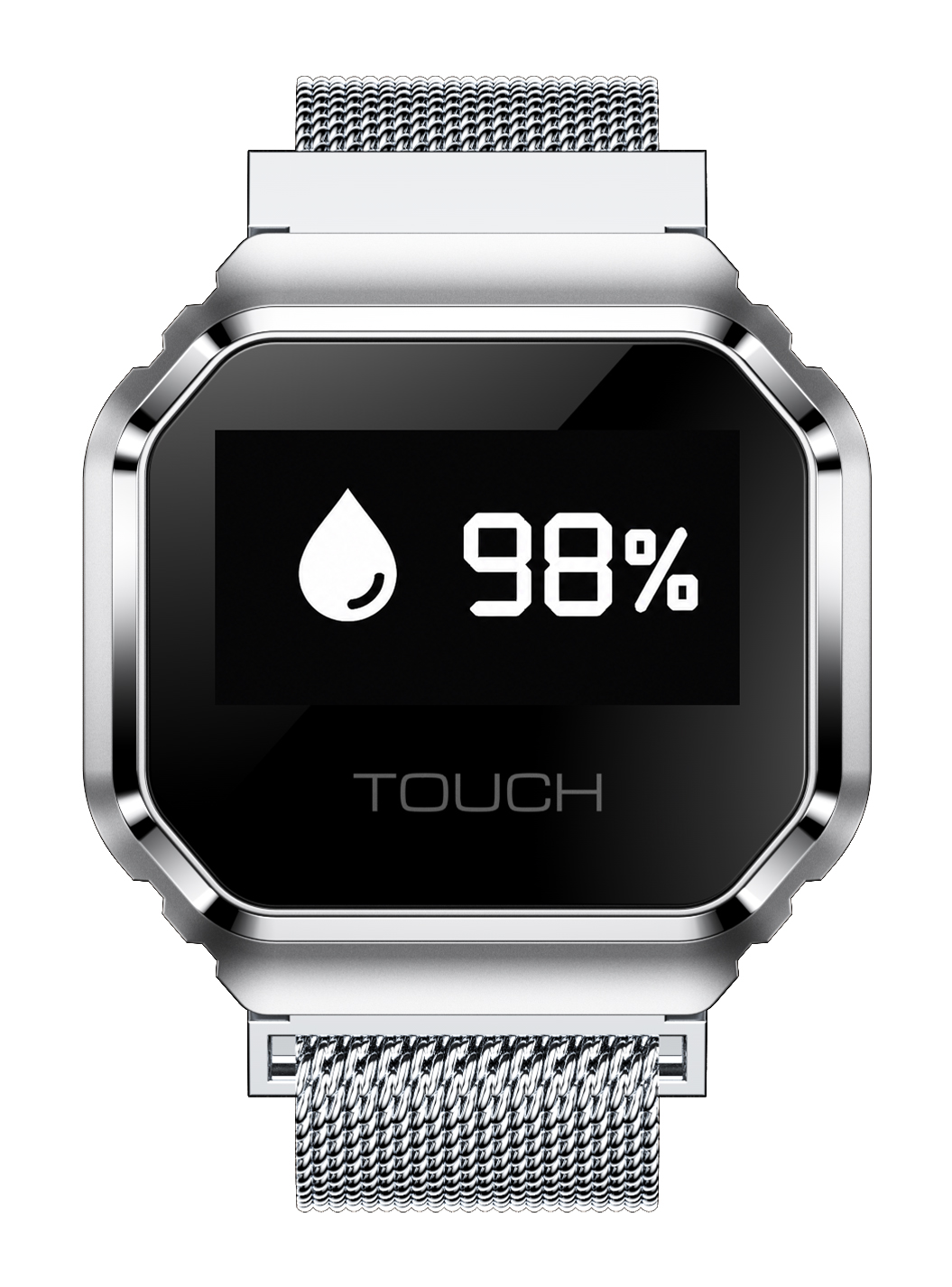 Smartwatch Enter Ring Srebrny z monitorem tlenu we krwi