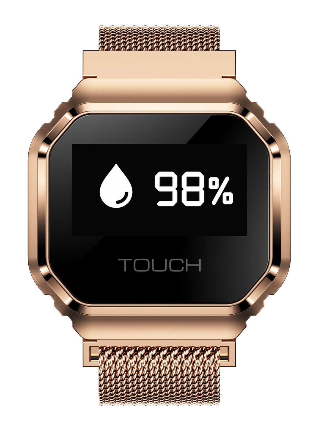 Smartwatch Enter Ring Złoty z monitorem tlenu we krwi