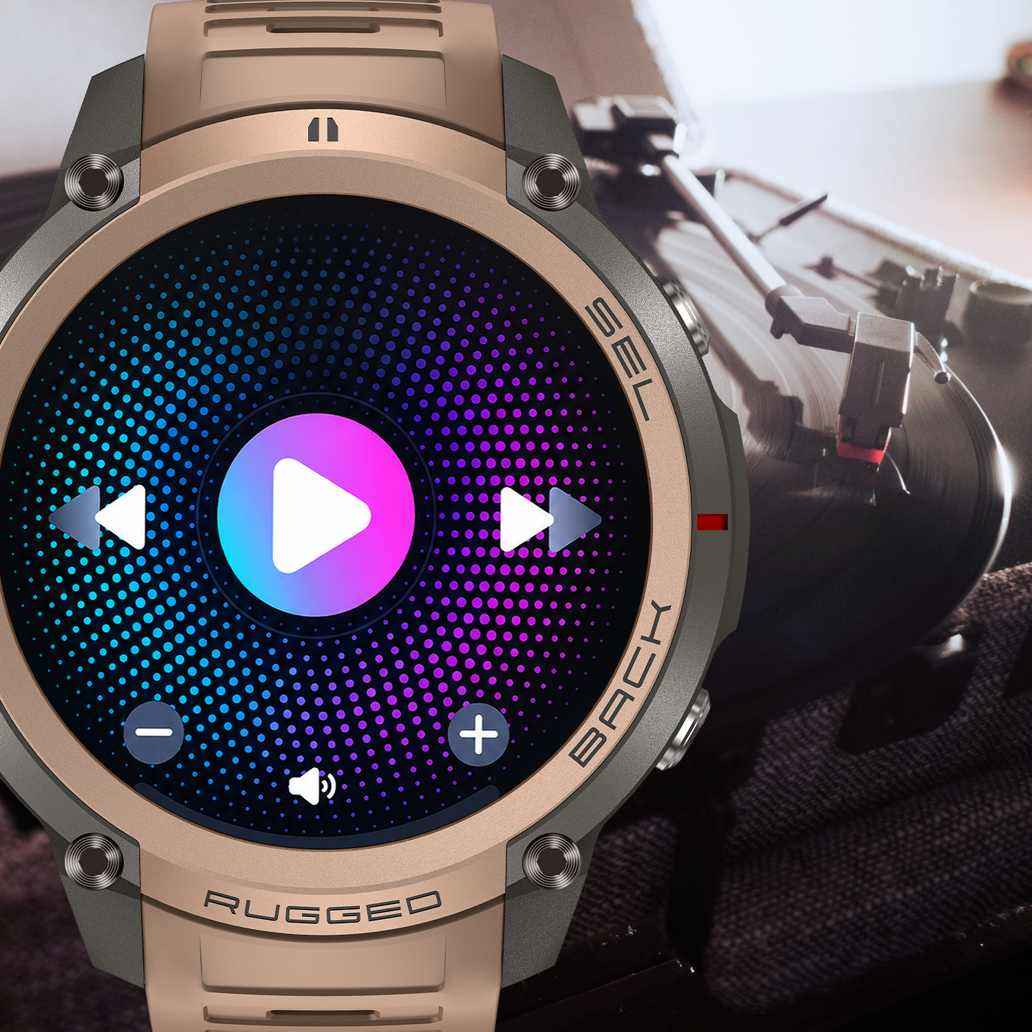Smartwatch Enter Rugged z odtwarzaniem muzyki