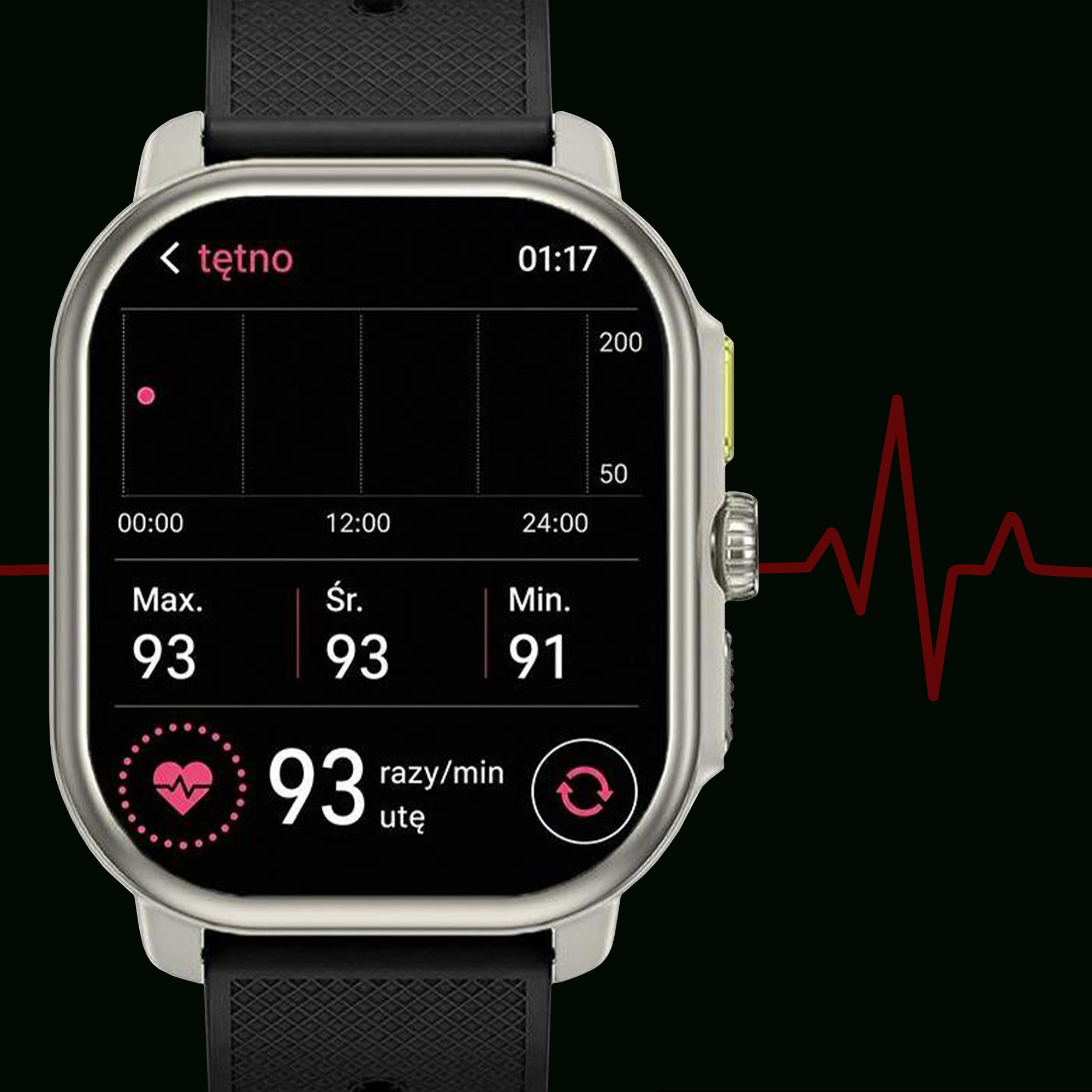 Smartwatch Hagen HB24 z monitorem tętna