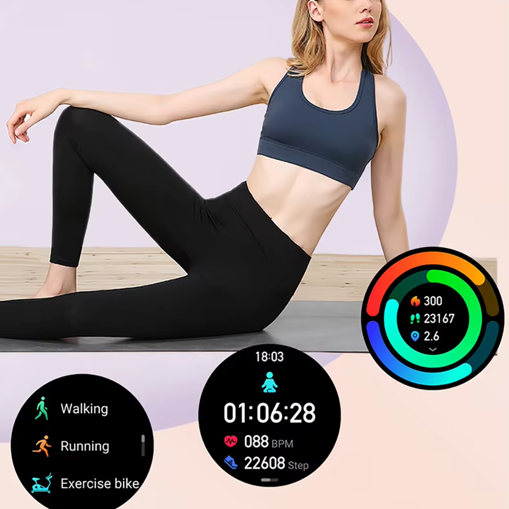 Tryby sportowe w smartwatchu Hagen HB48