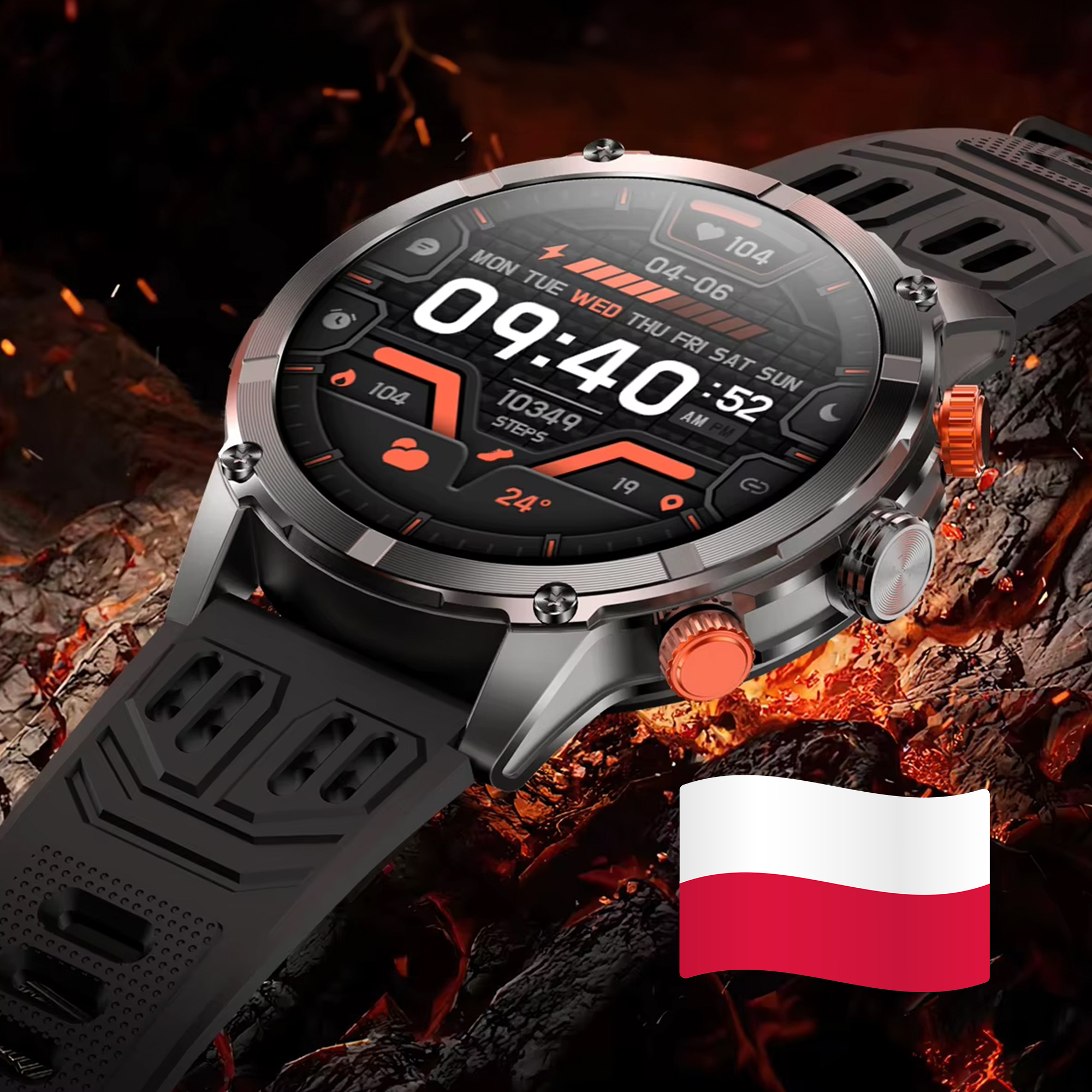 Smartwatch Hagen HB49 z polskim menu