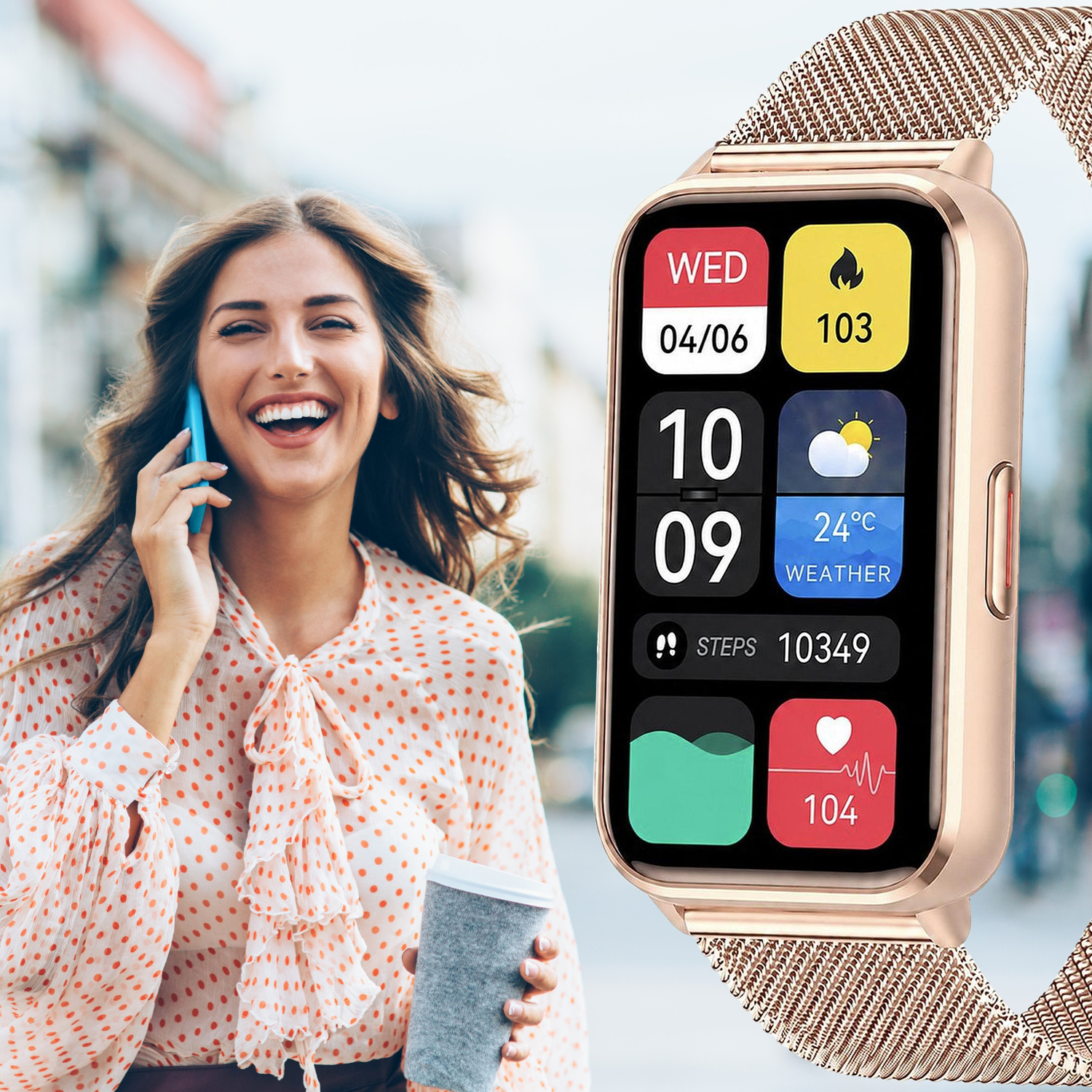 Smartwatch Hagen HB52 rozmowy i powiadomienia