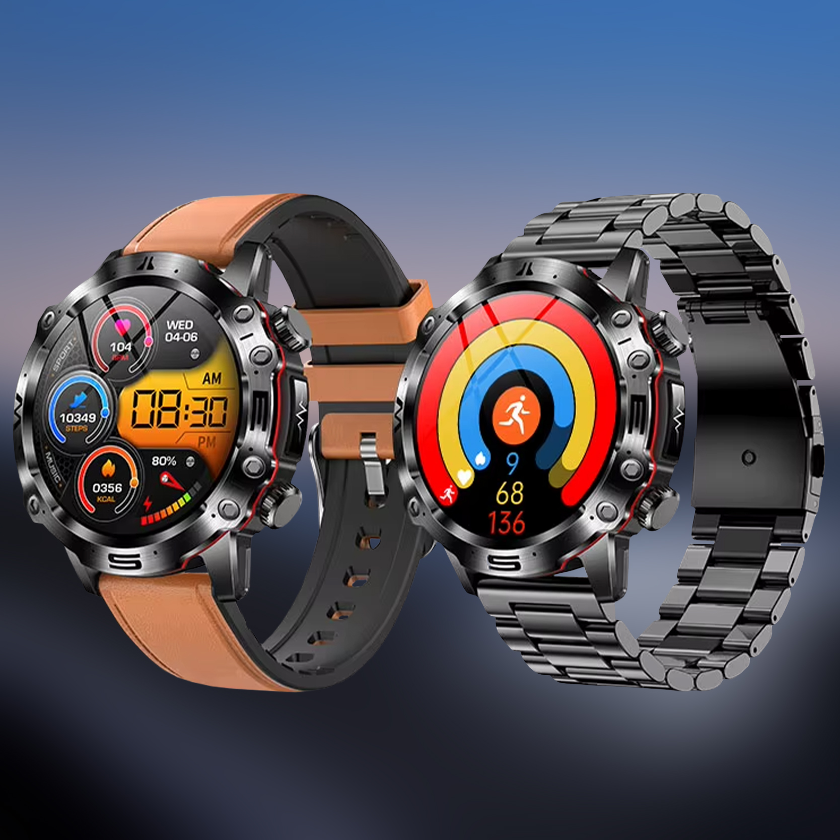 Smartwatch męski Hagen HB31 w zestawie