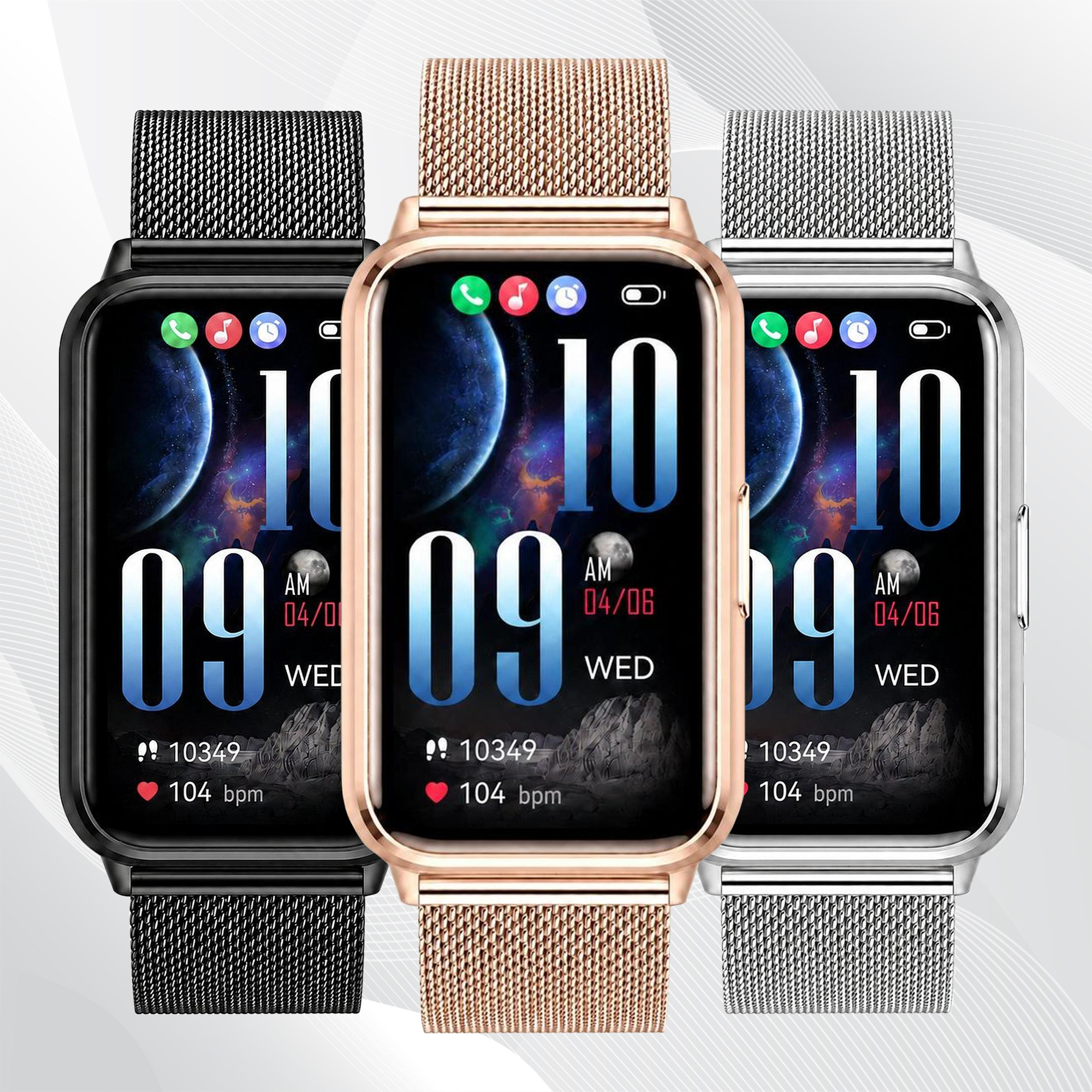 3 wersje kolorystyczne smartwatchy Hagen HB52
