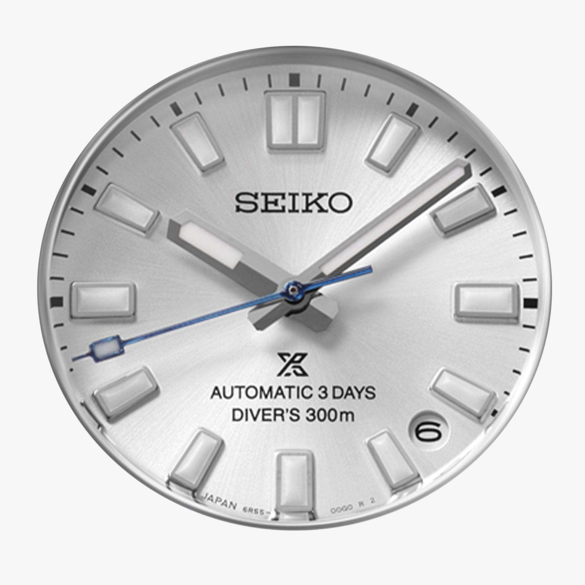 Srebrna tarcza z datownikiem w Seiko Prospex 1965 Heritage Divers Watch Limited Edition