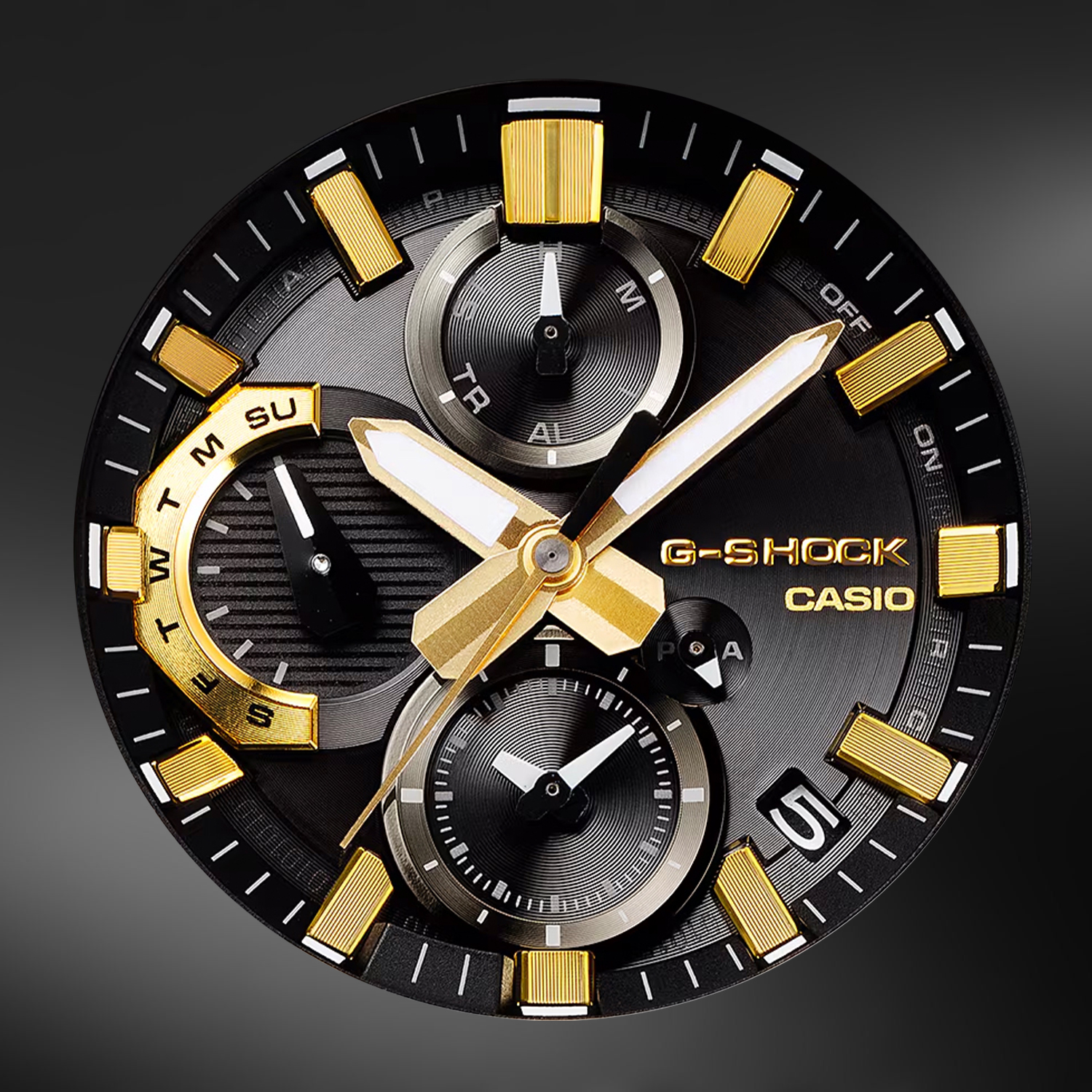 Tarcza w zegarku G-SHOCK Casio Full Metal Premium Chronograph Limited Edition GMC-B2100ZE-1AER