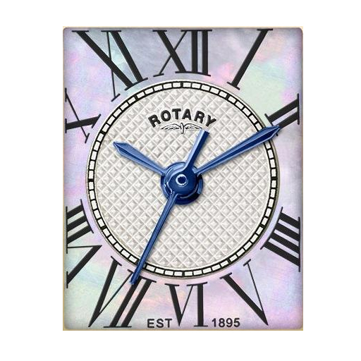 Tarcza z guilloche i pierścieniem z masy perłowej zegarka Rotary Heritage Astoria RLS10052/41