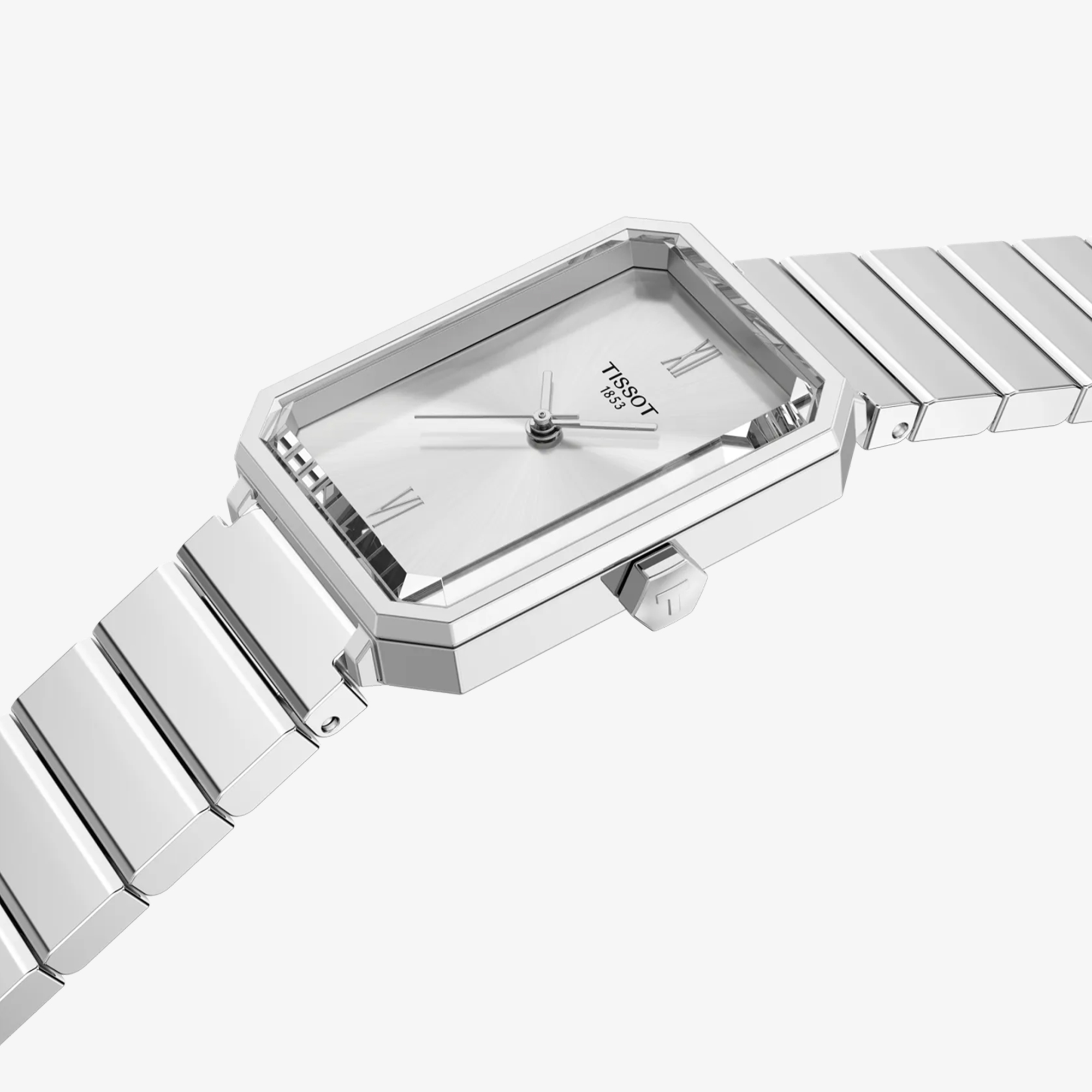 Zegarek Tissot SRV damski z minimalistyczną, srebrną tarczą
