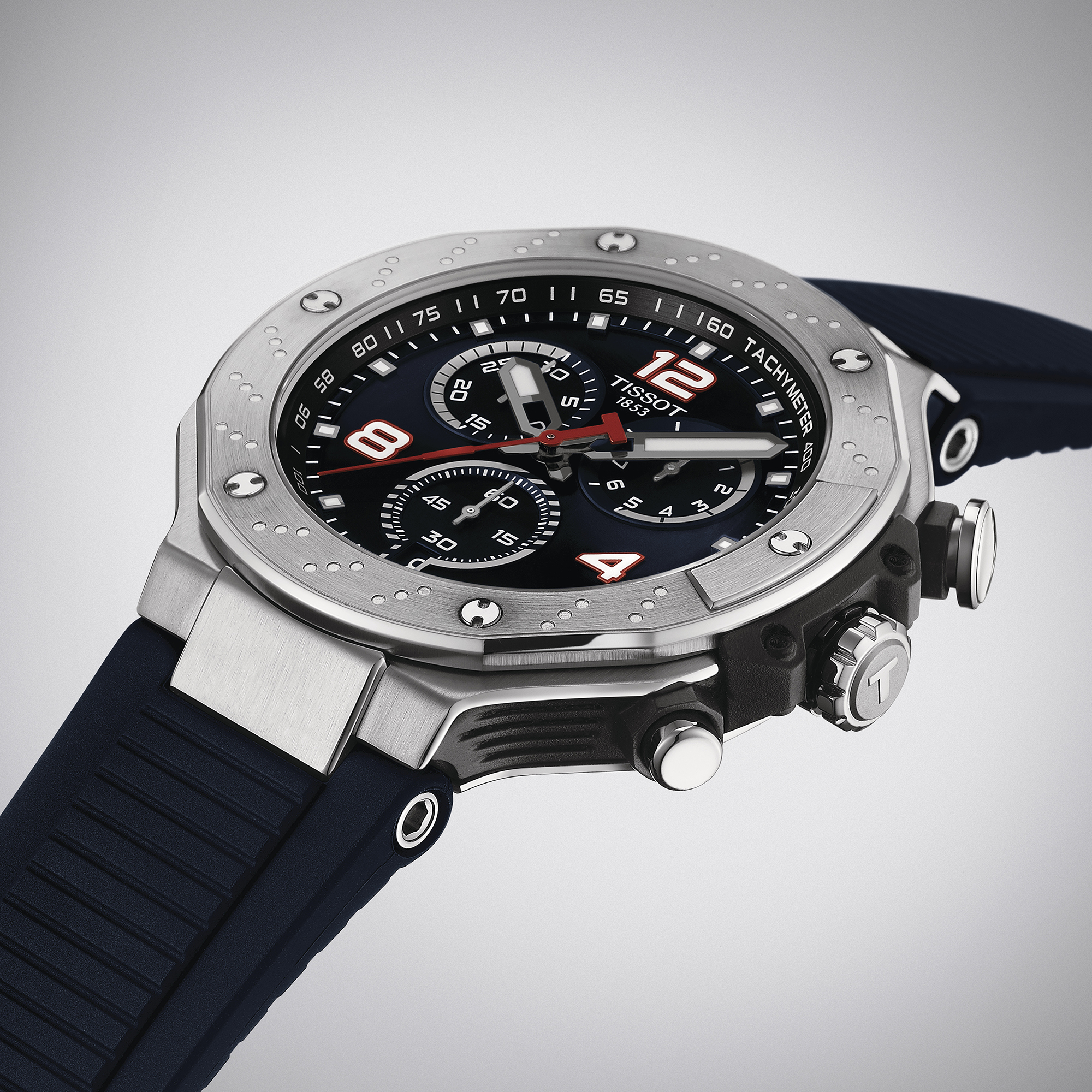 Sportowa tarcza zegarka Tissot T-Race  T141.417.17.047.00 MotoGP Chronograph Quartz 2024 Limited Edition