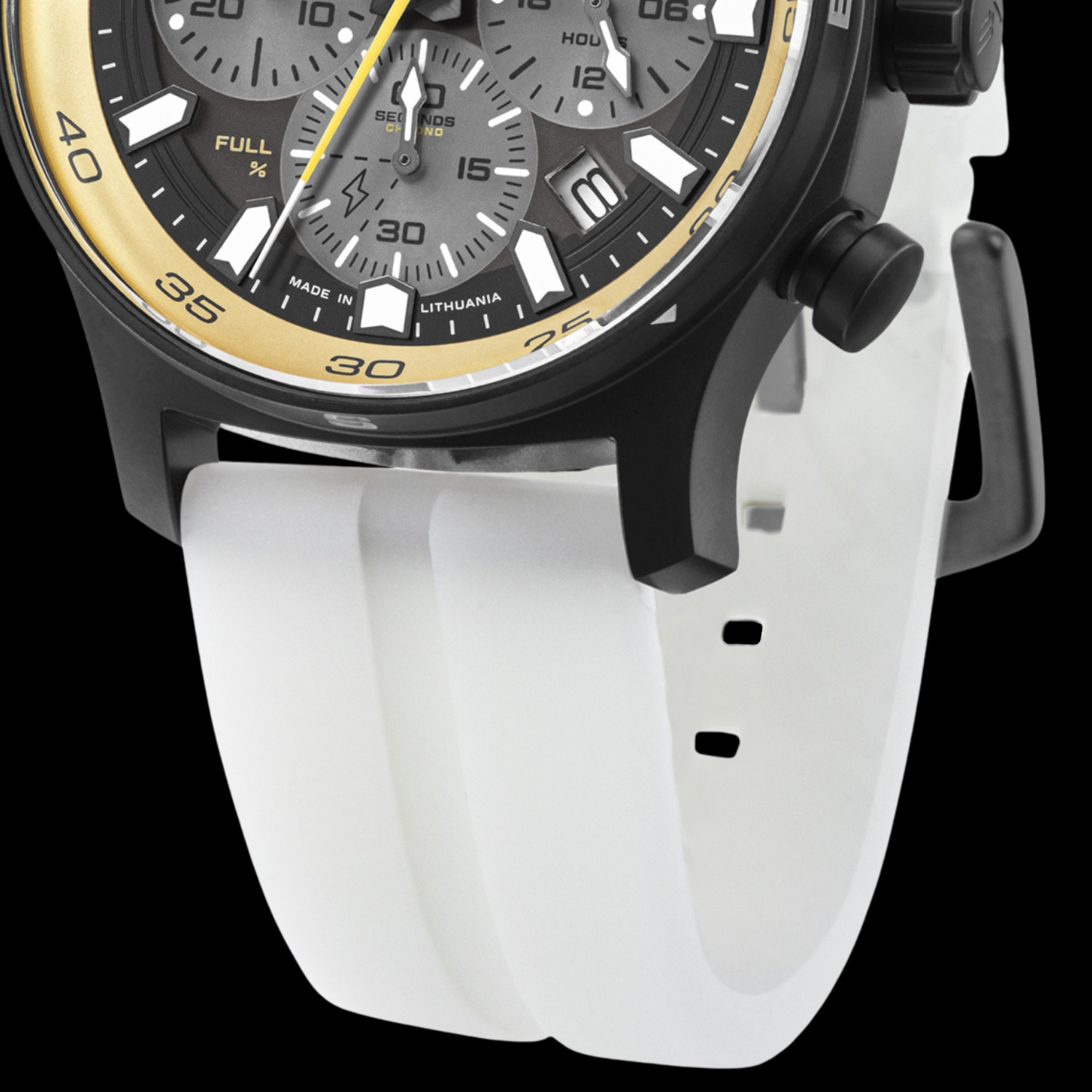 Pasek silikonowy w Vostok Europe Expedition South Pole Solar Chrono 43mm VR42-592C763SW 