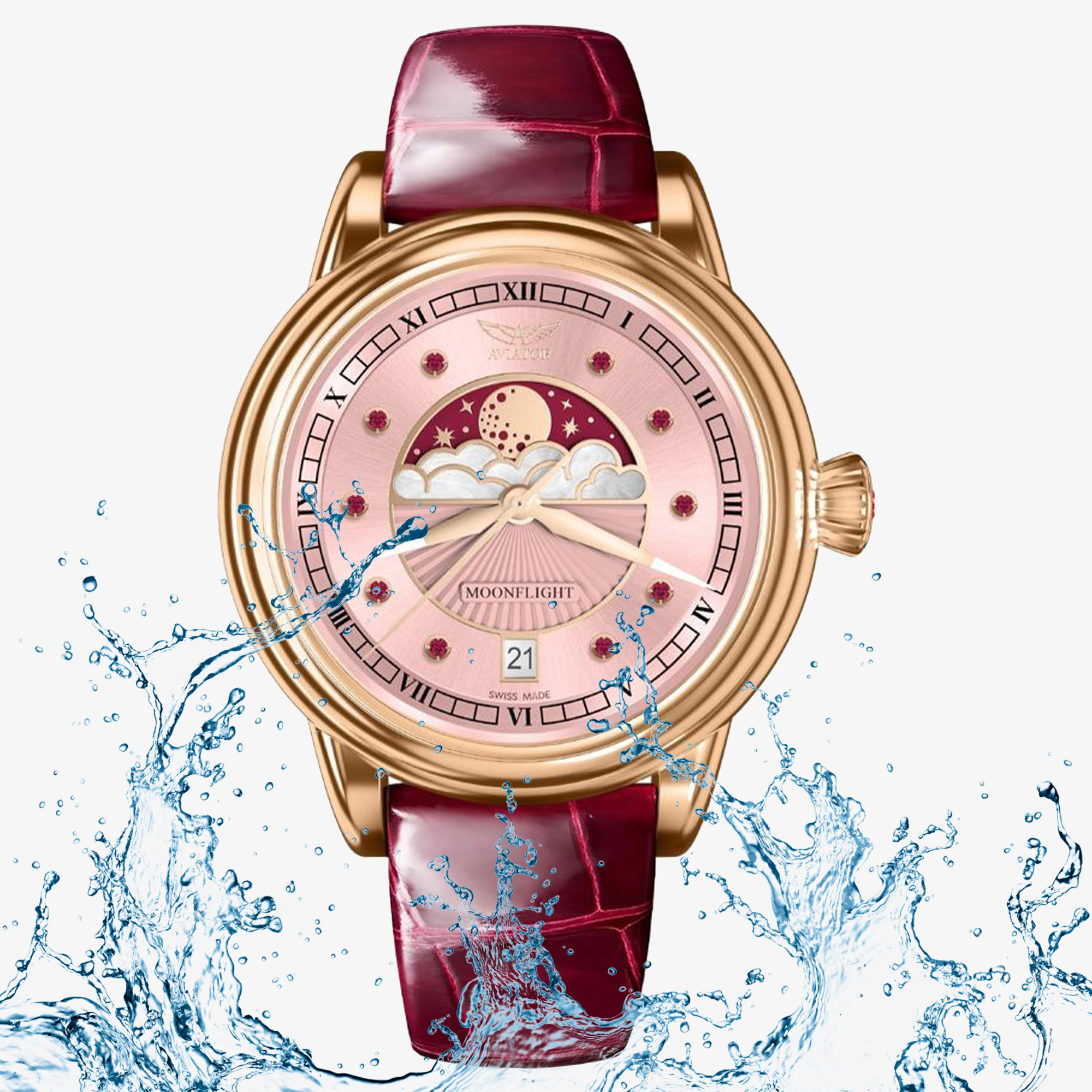Wodoszczelność Aviator Moonflight Gemstone Edition