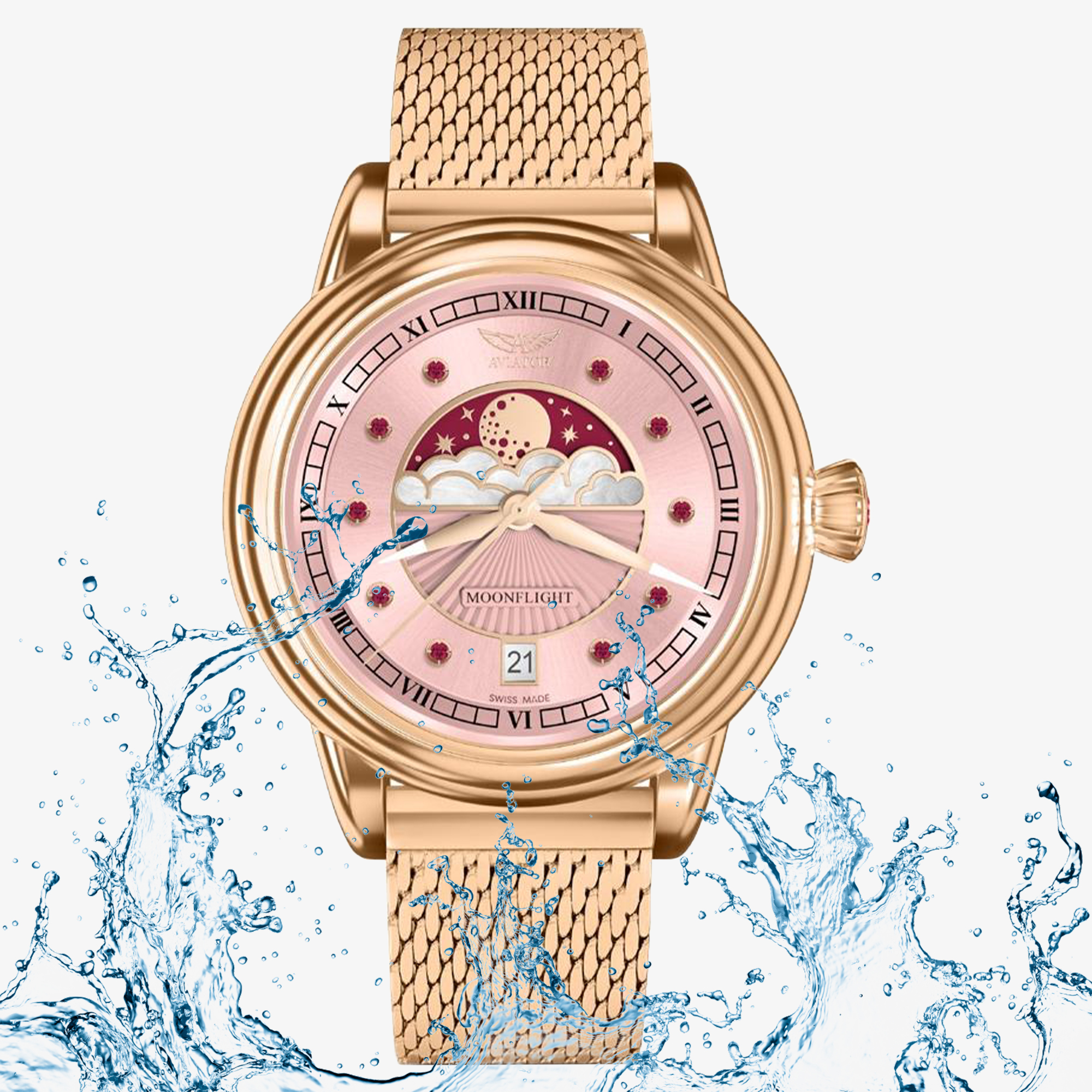 Wodoszczelność Aviator Moonflight Gemstone Edition