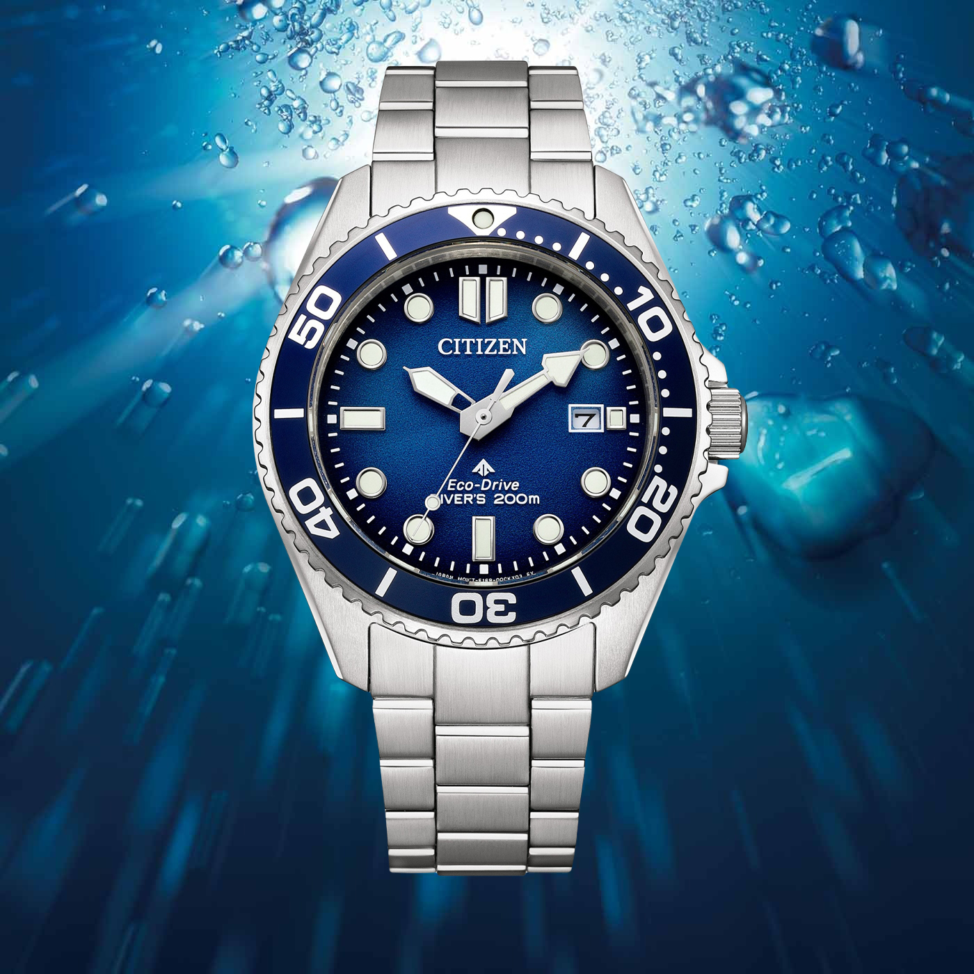 Zegarek Citizen BN0260-54L na stalowej bransolecie dla nurków