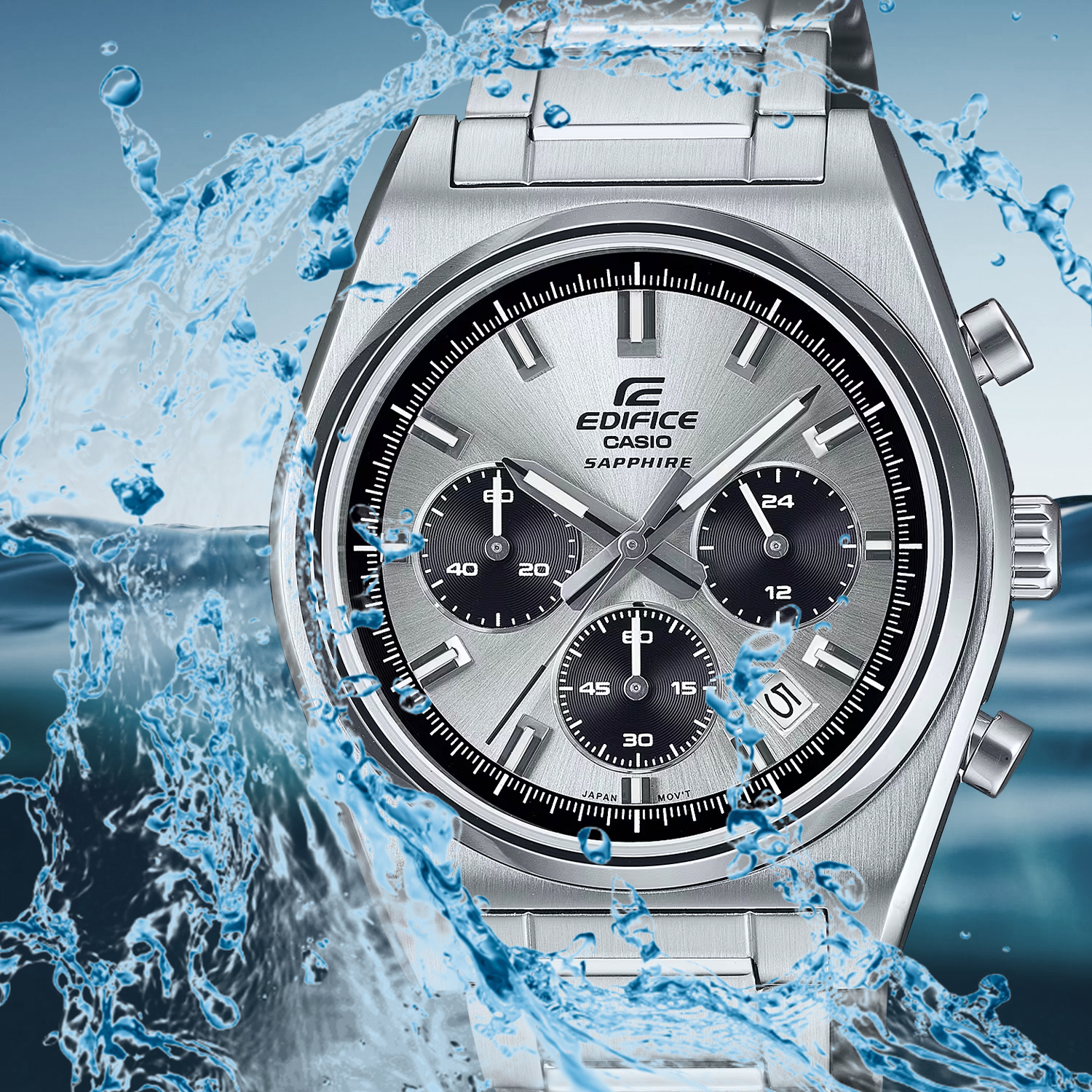 Zegarek EDIFICE Casio Chronograph EFB-730D-7AVUEF wodoszczelny do 100 metrów
