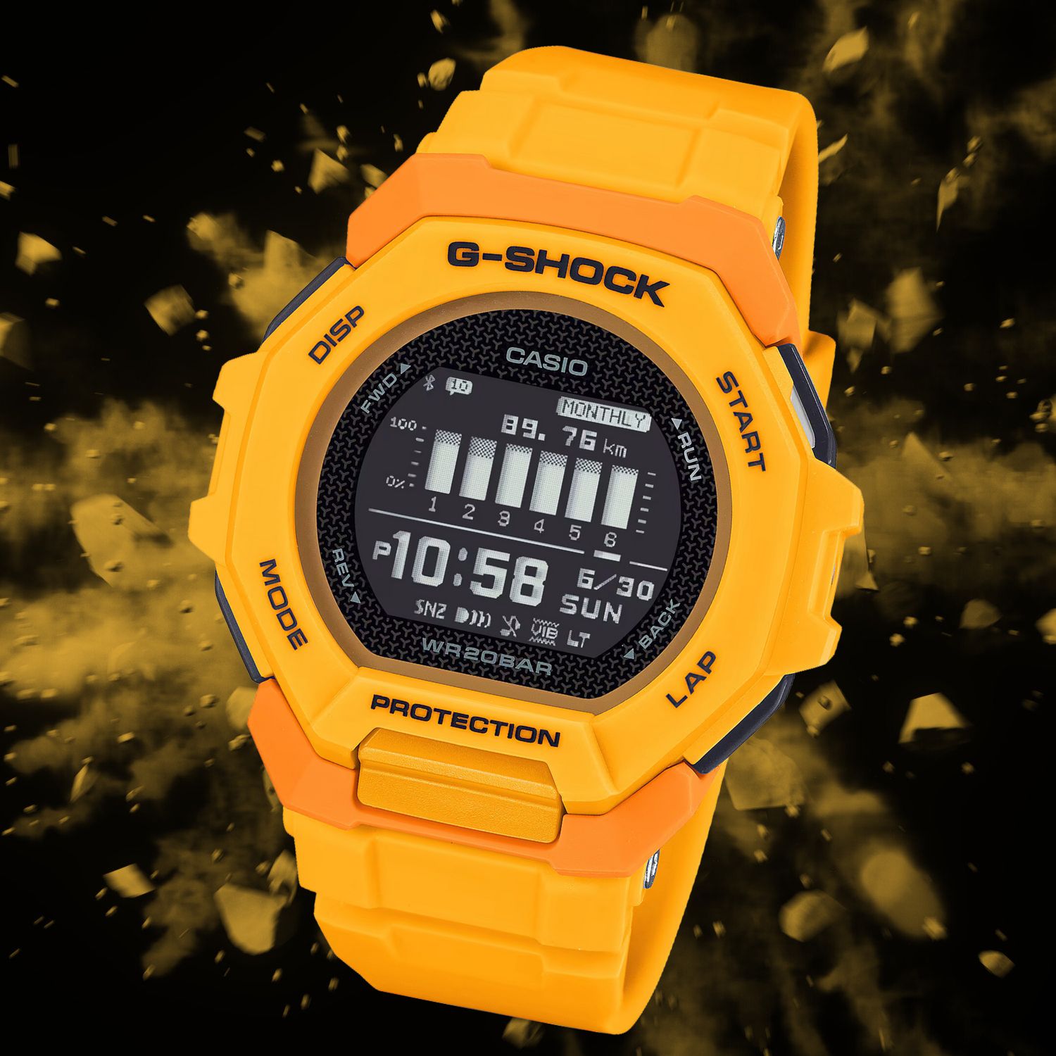 Zegarek G-SHOCK Casio G-SQUAD BLUETOOTH SYNC STEP TRACKER GBD-300-9ER