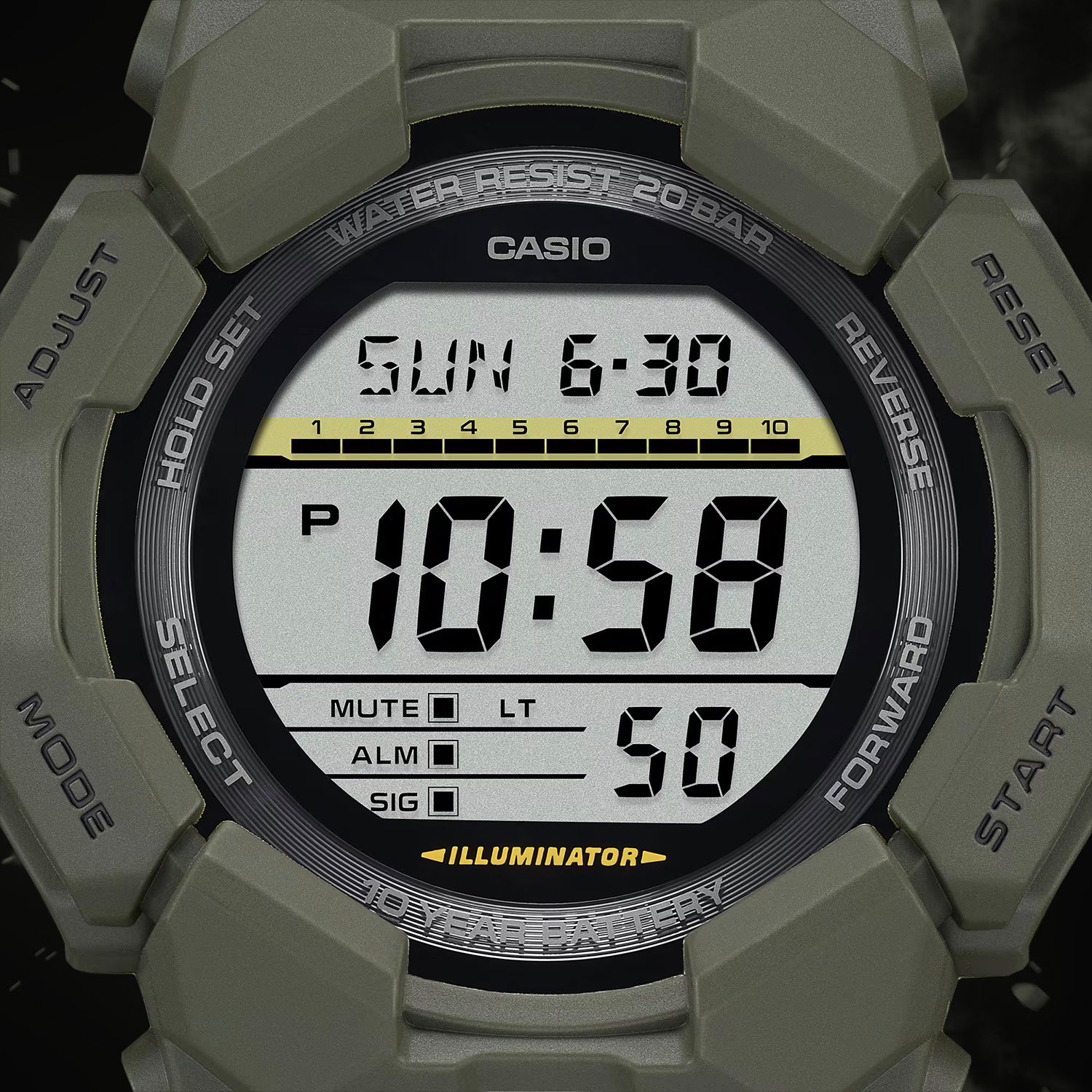 Zegarek G-SHOCK Casio GD-010-3ER z cyfrową tarczą