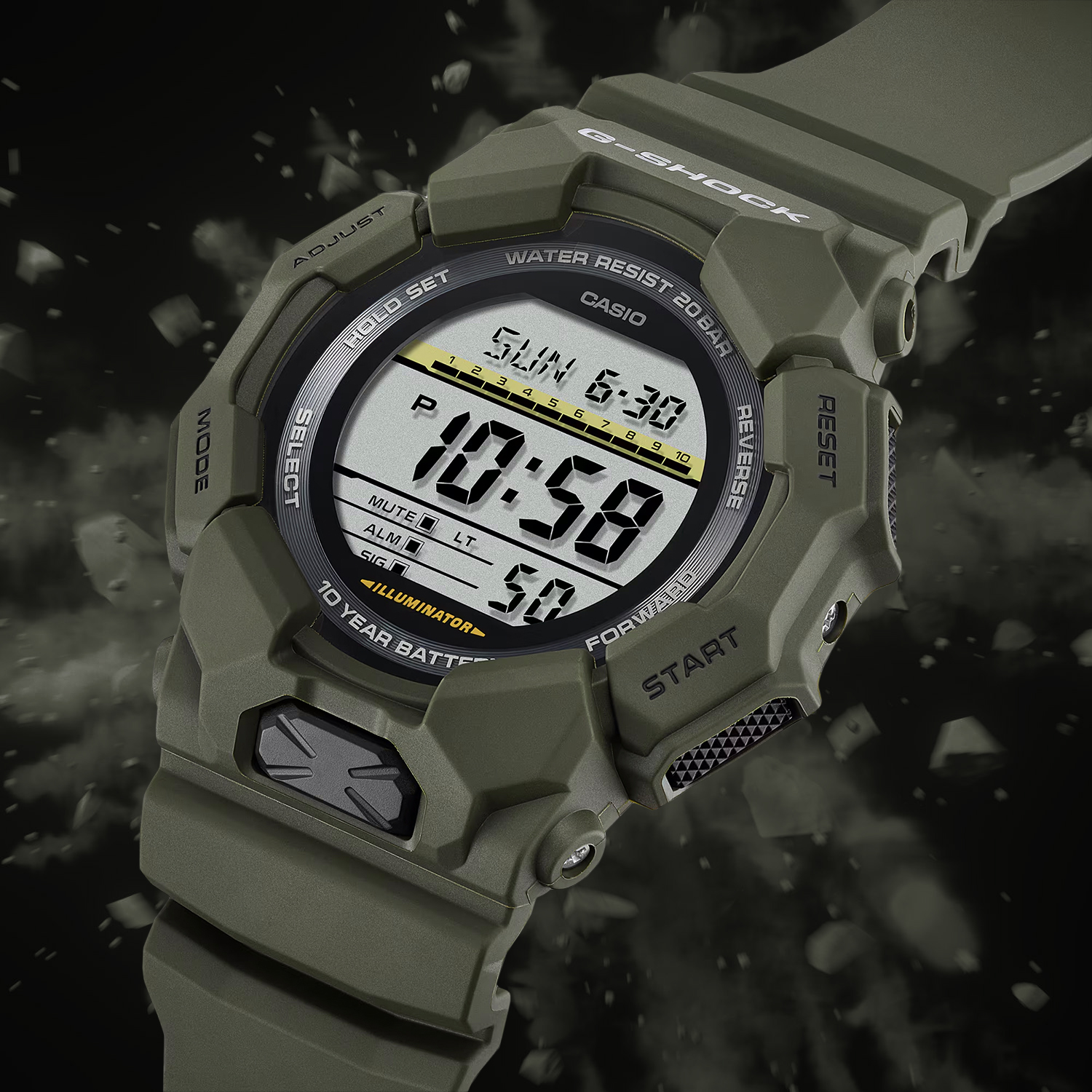 Zegarek G-SHOCK Casio GD-010-3ER z wytrzymałą kopertą