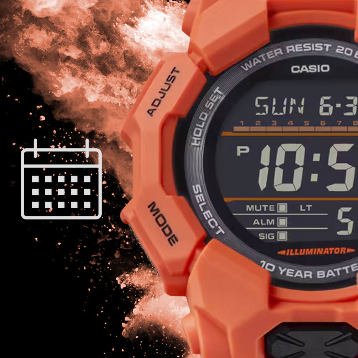 Zegarek G-SHOCK Casio GD-010-4ER kalendarz