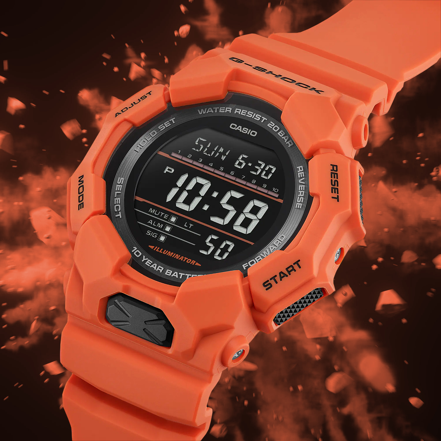 Zegarek G-SHOCK Casio GD-010-4ER z wytrzymałą kopertą