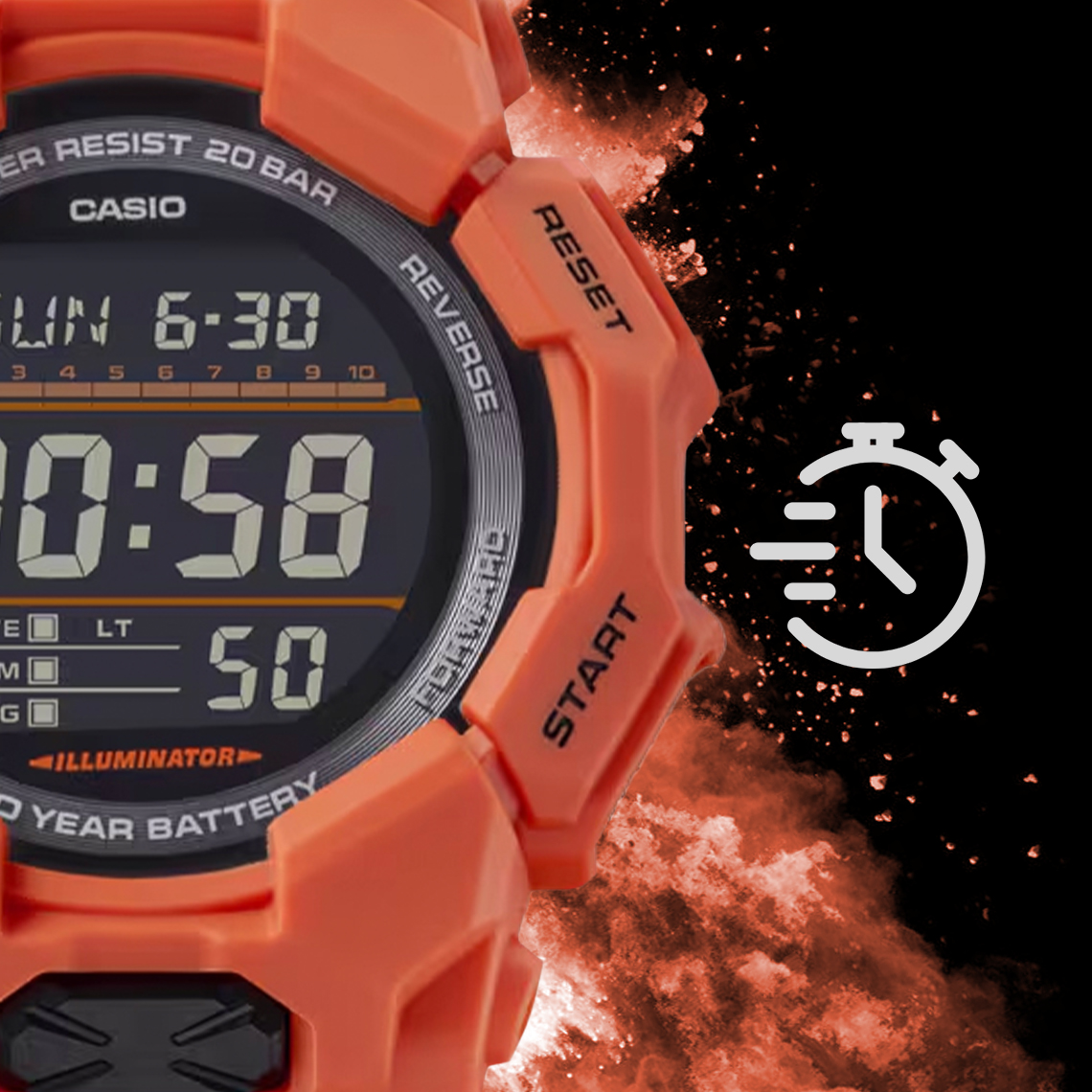 Zegarek G-SHOCK Casio GD-010-4ER stoper