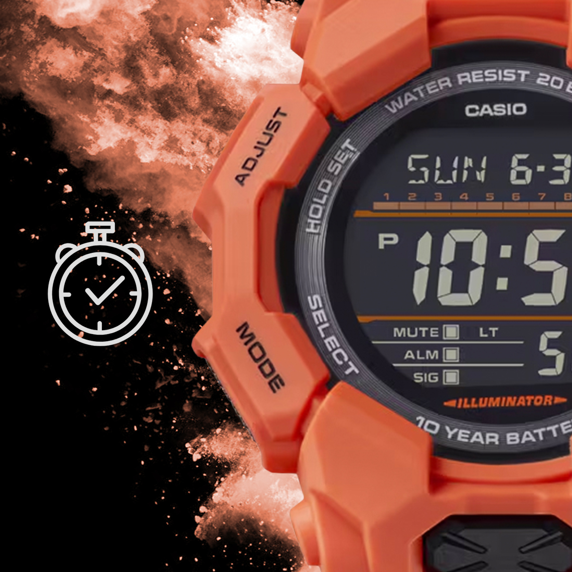 Zegarek G-SHOCK Casio GD-010-4ER timer