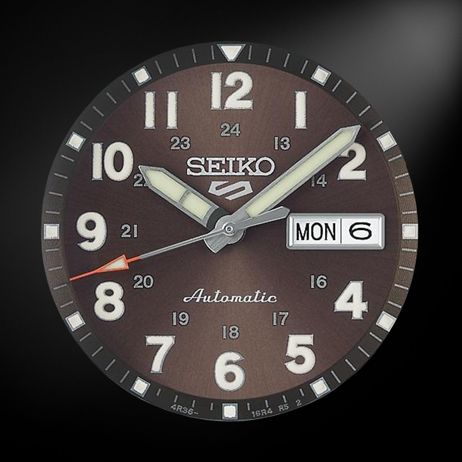 Zegarek Seiko 5 Sports Automatic Field HDB009K1 z brązową tarczą