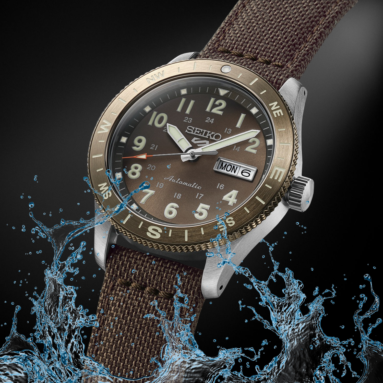 Wodoszczelny zegarek Seiko 5 Sports Automatic
