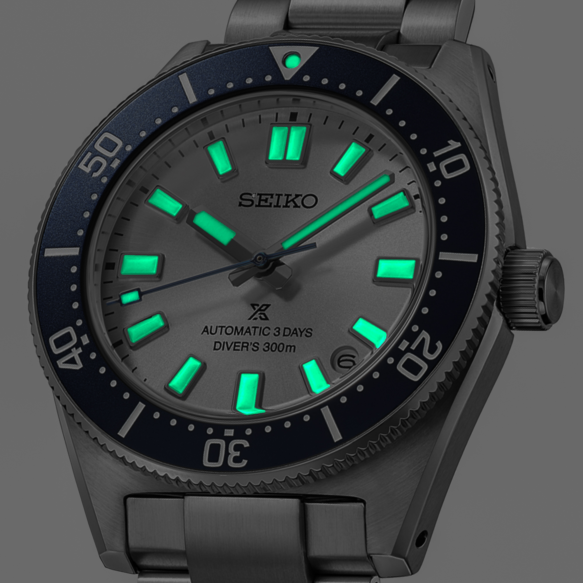 Zegarek Seiko Prospex HBC005J1 z Seiko Lumibrite na wskazówkach i indeksach