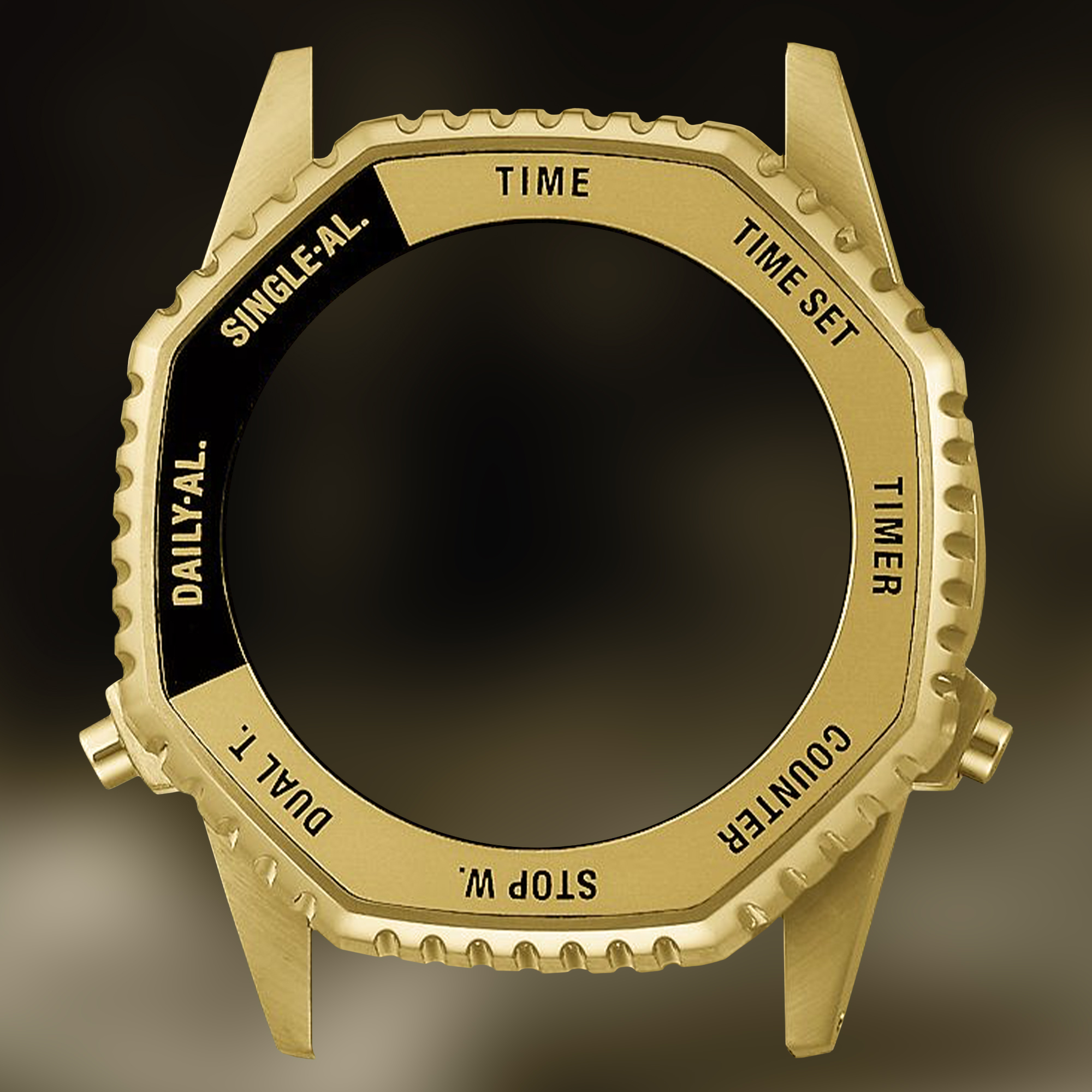 Zegarek Seiko Rotocall Selection S Series Digital Quartz HFL003P1 ze złotą kopertą