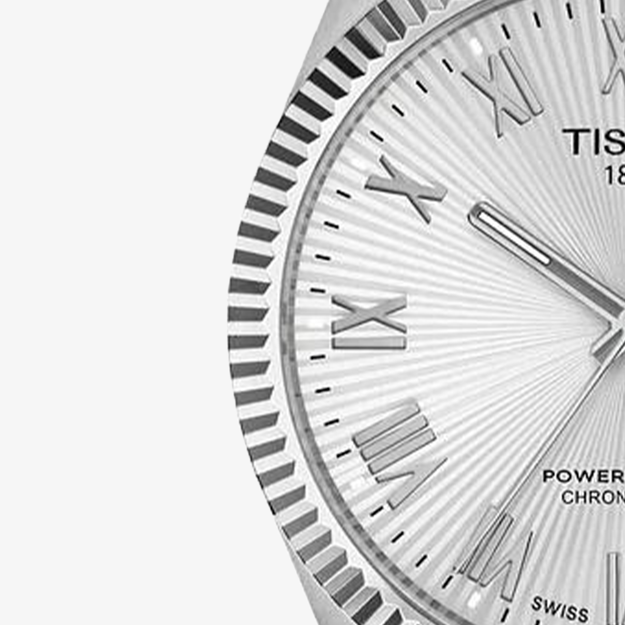 Zegarek Tissot Ballade Powermatic 80 39mm męski T156.408.11.033.00 z fakturą na tarczy